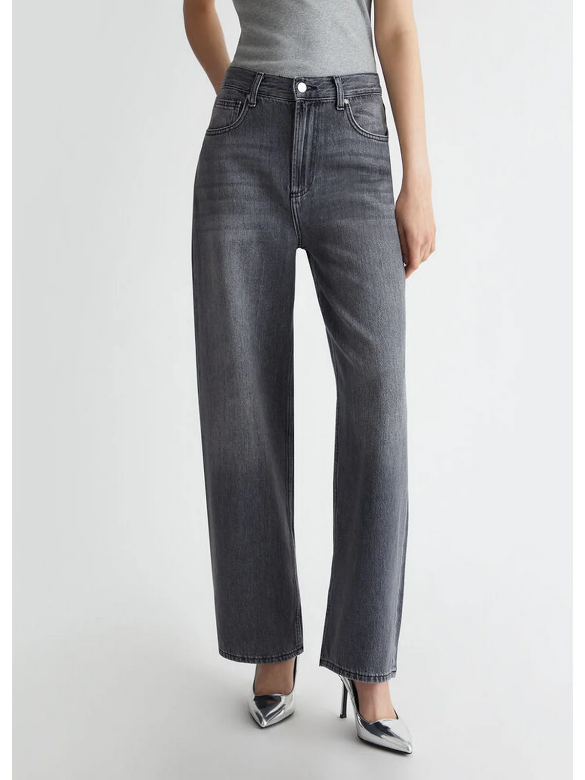 LIU JO BLUE DENIM Jeans Donna UF4129DS048 87309 Grigio - Image 6