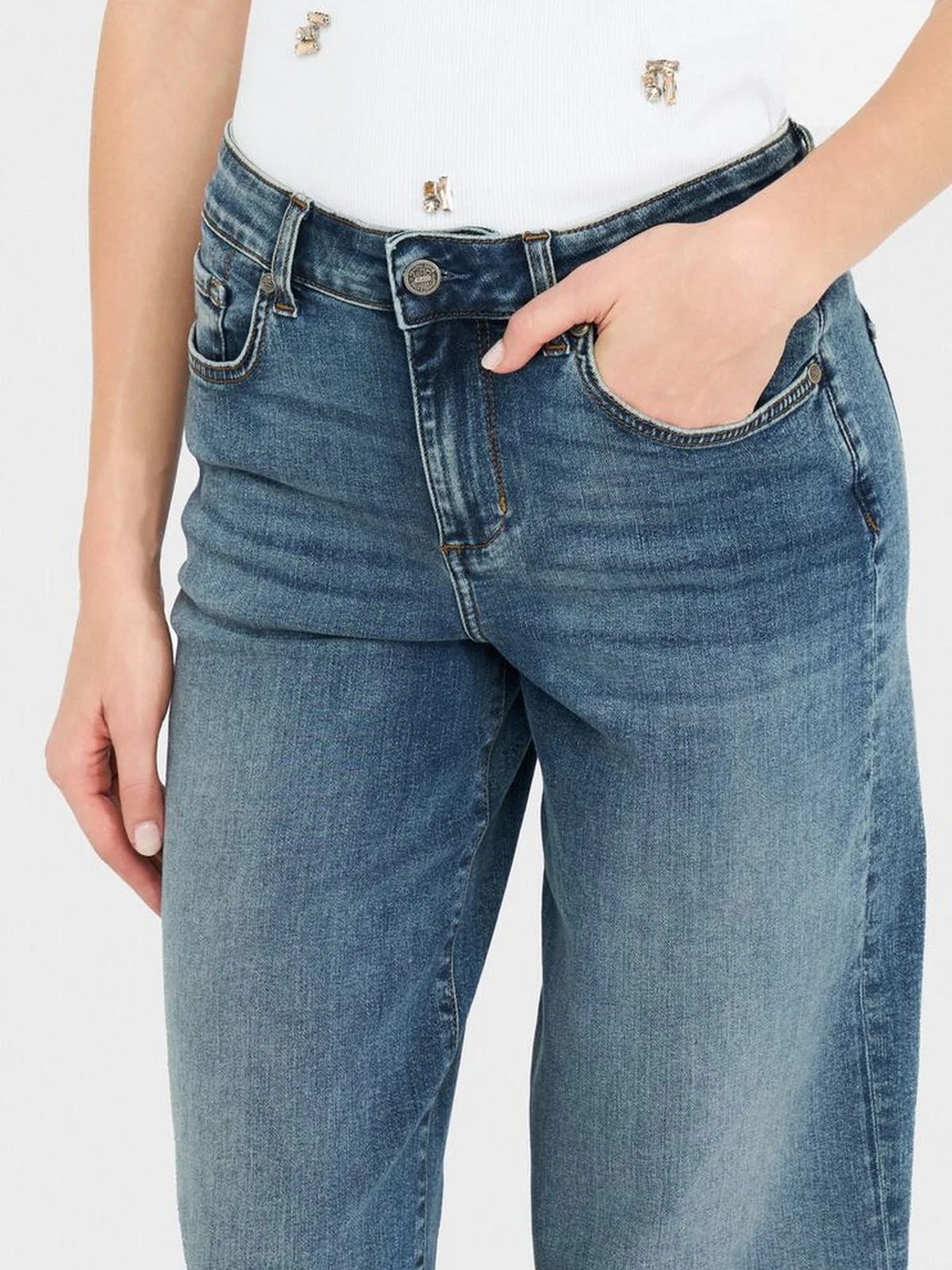 LIU JO BLUE DENIM Jeans Donna  UF5068DS615 78917 Den.Blu vintag.dirty - Image 3