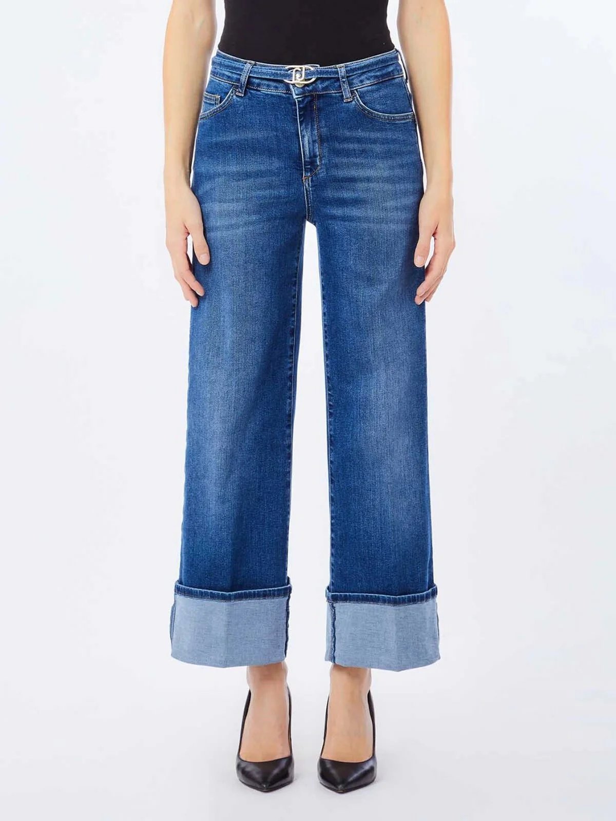 LIU JO BLUE DENIM Jeans Donna UF5101D0264 78899 Den.Blue bubble wash - Image 2