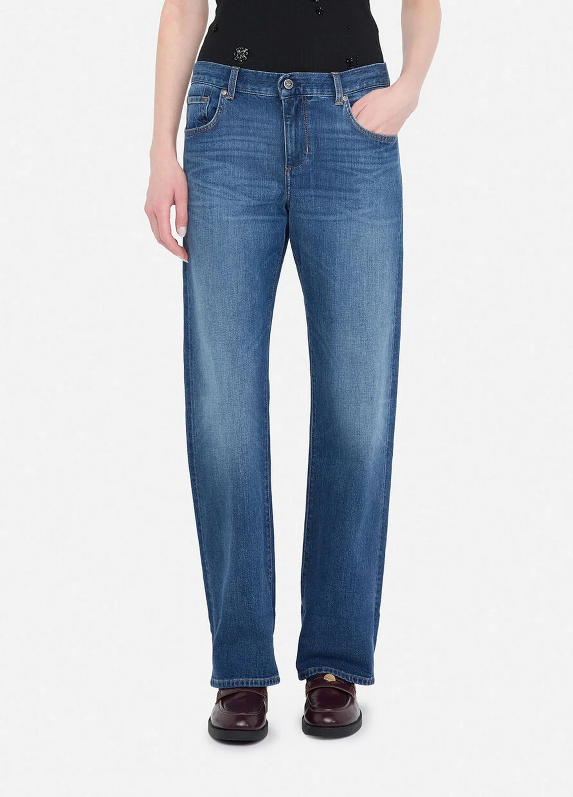 LIU JO BLUE DENIM Jeans Donna  UF5175DS074 78930 Denim blue dk cim.w - Image 7