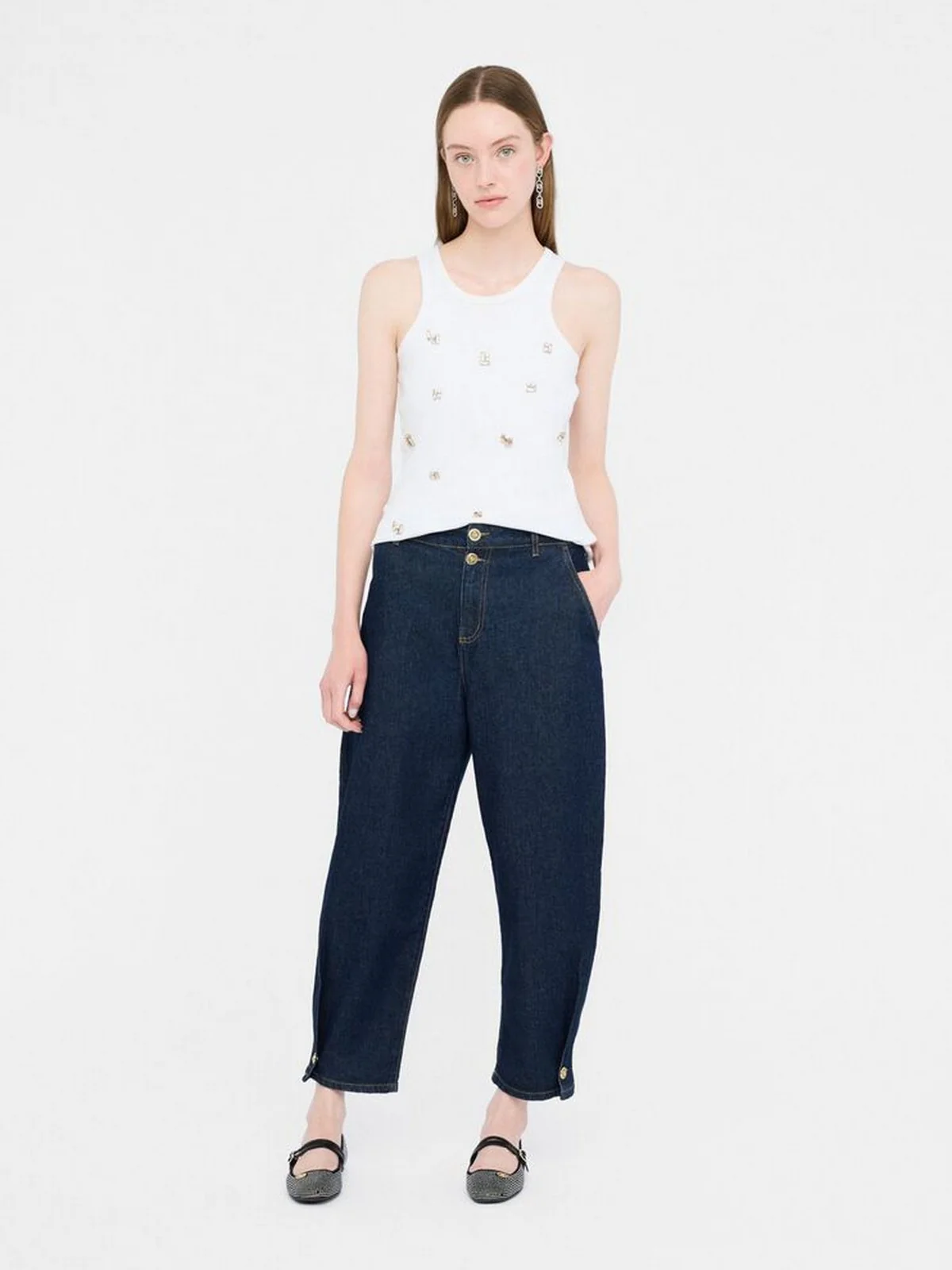 LIU JO BLUE DENIM Jeans Donna UF5227D0275 77000 NORMAL WASH - Image 2