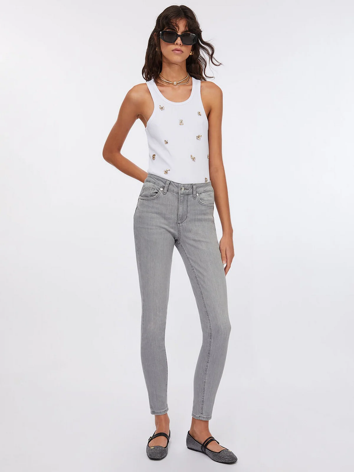 LIU JO BLUE DENIM Jeans Donna  UXX037D4811 88255 Den.Grey surprise wa - Image 2