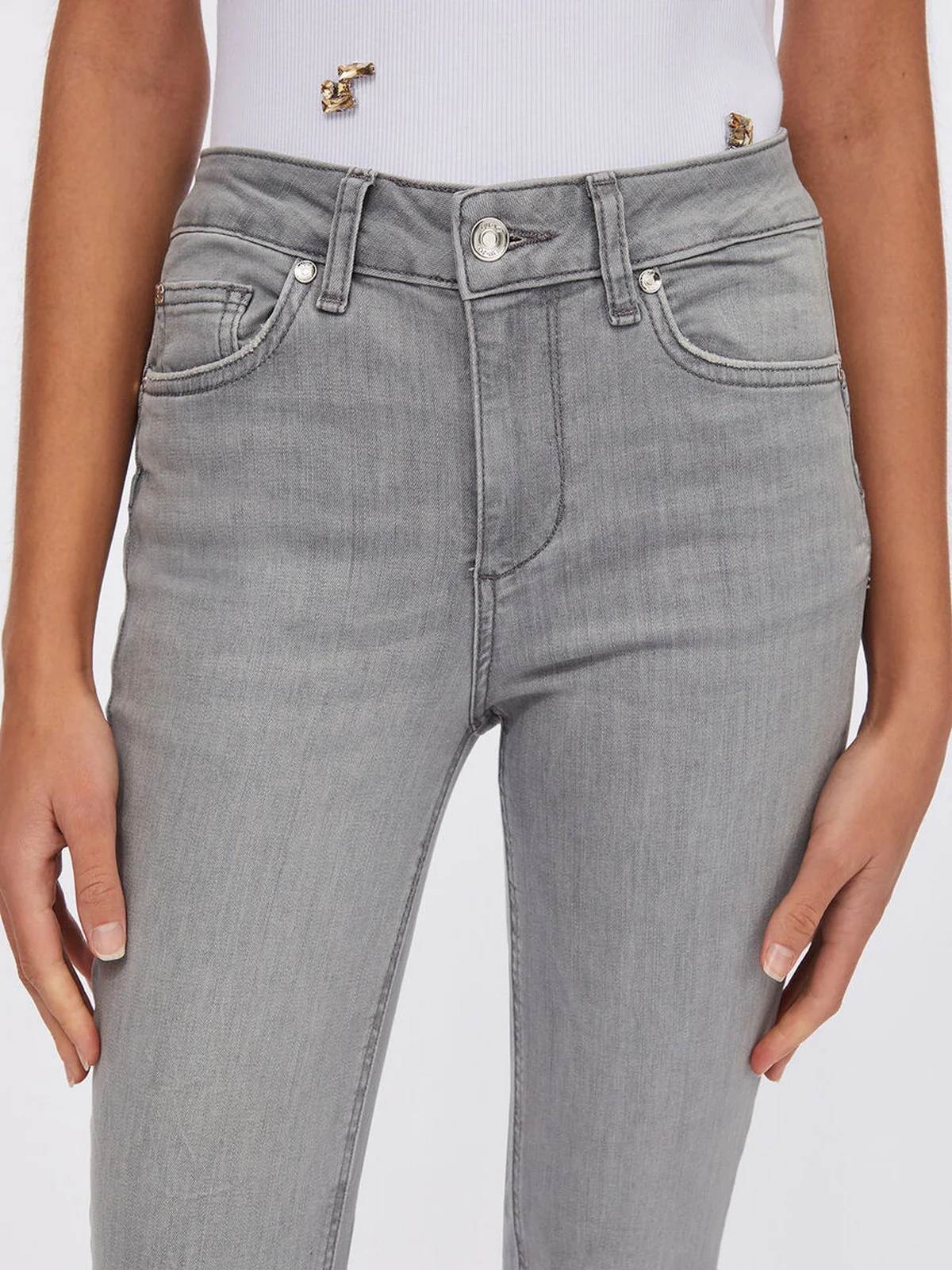 LIU JO BLUE DENIM Jeans Donna  UXX037D4811 88255 Den.Grey surprise wa - Image 5