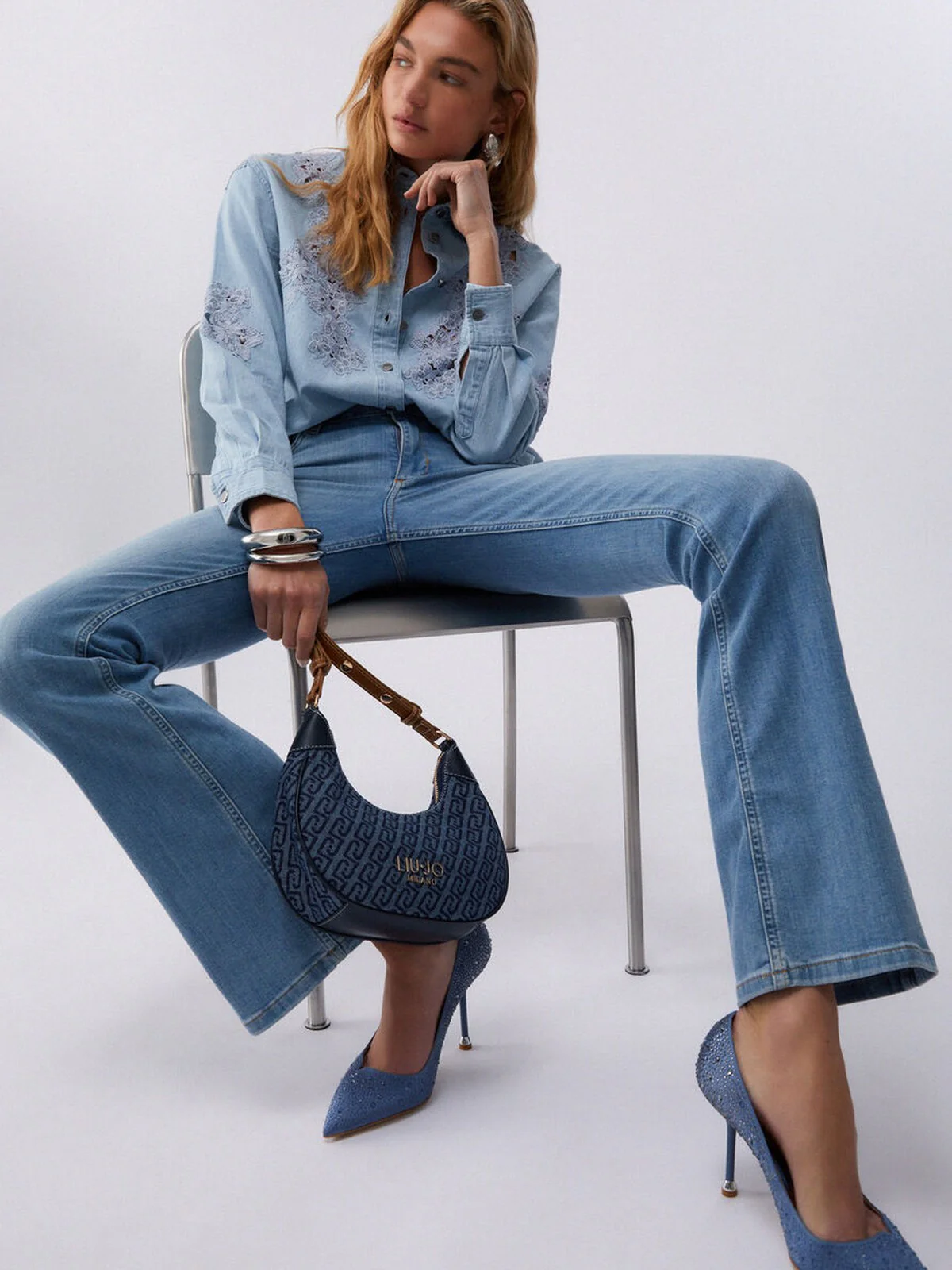 LIU JO BLUE DENIM Jeans Donna UXX043D4538 78398 D.blue stb ten.sun w - Image 5