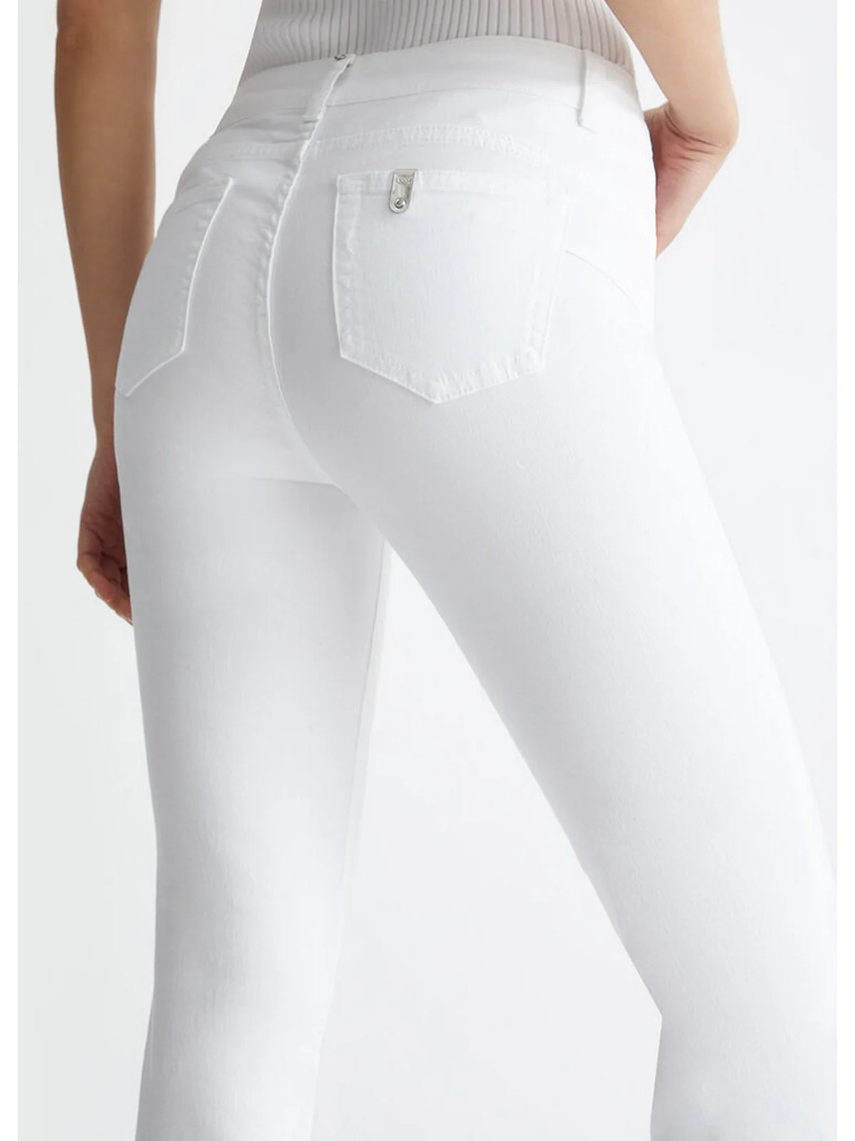 LIU JO BLUE DENIM Pantalone Donna  UA4013T3546 11111 Bianco - Image 2