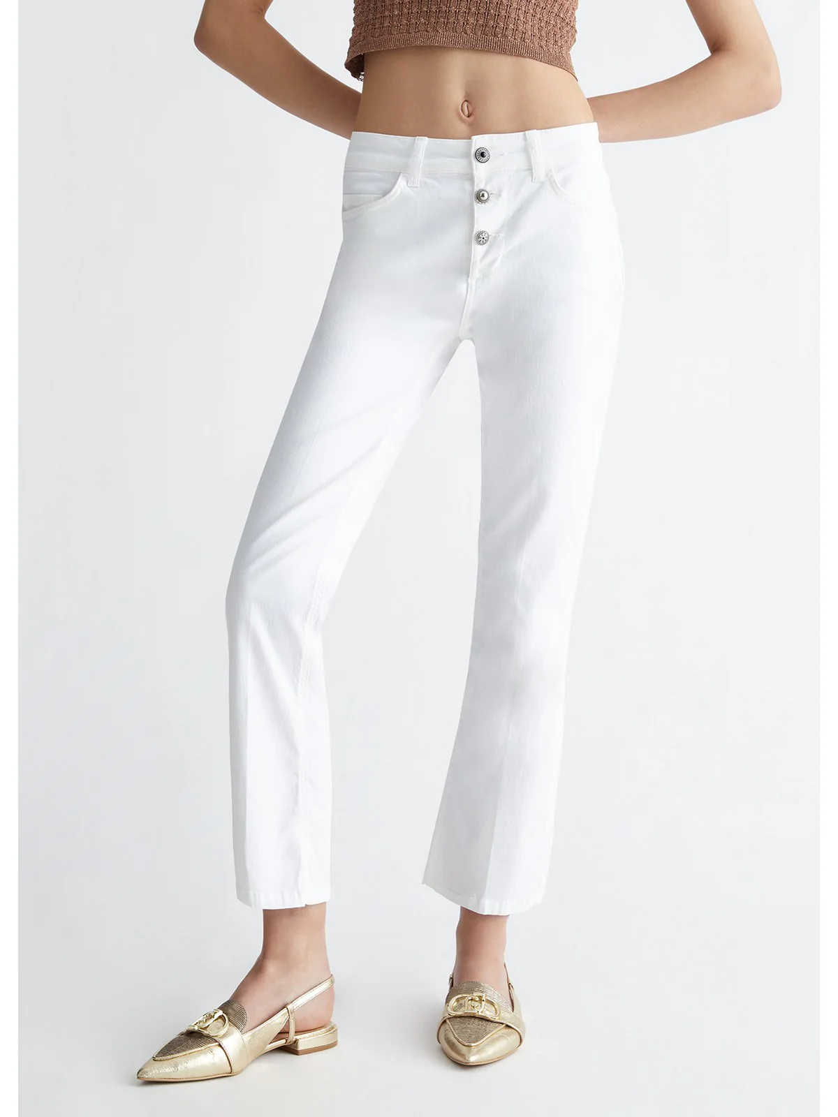 LIU JO BLUE DENIM Pantalone Donna UA4072TS047 11111 Bianco - Image 2