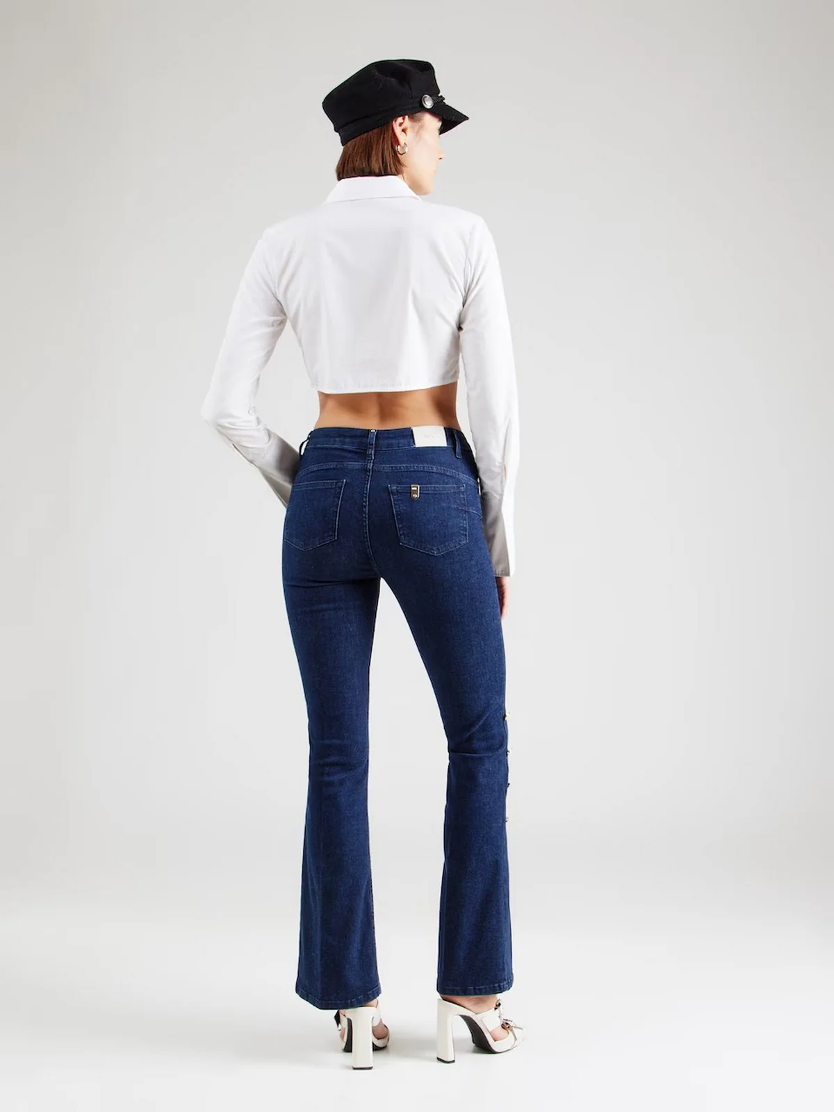LIU JO BLUE DENIM Pantalone Donna  UA5099D4925 78816 Blu - Image 4