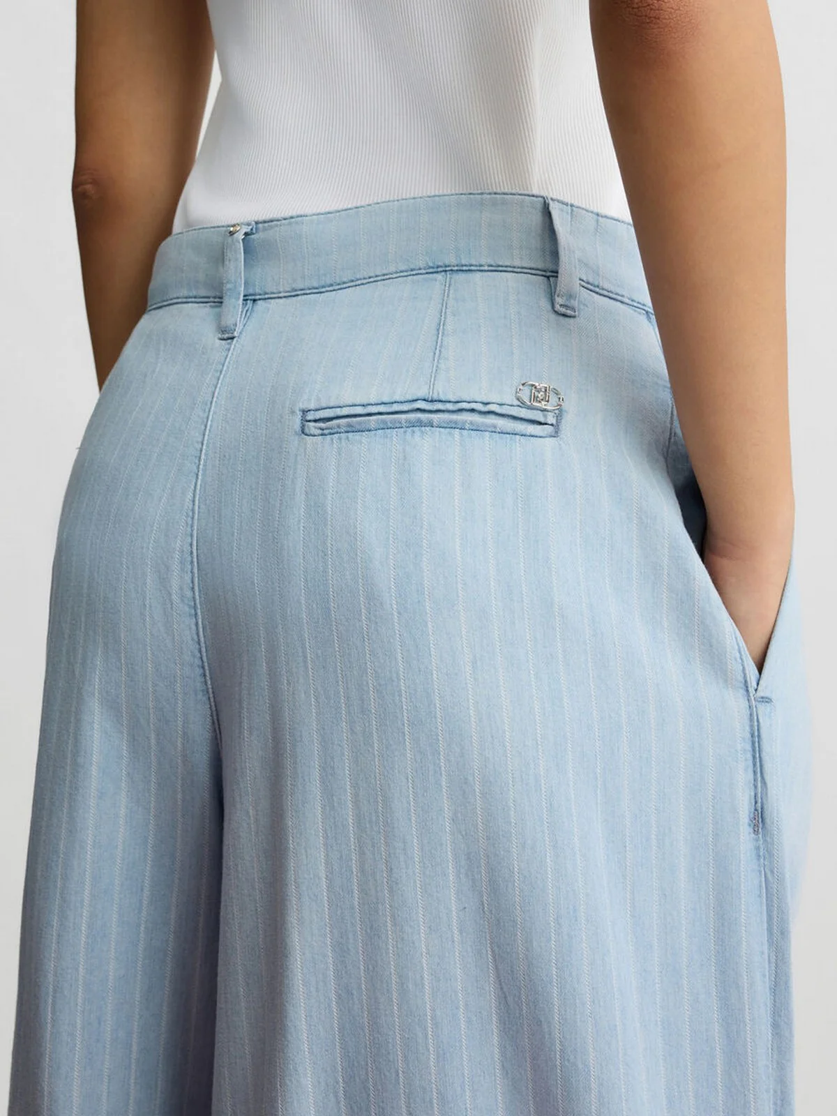 LIU JO BLUE DENIM Pantalone Donna  UA5123D4989 78822 Blu - Image 6