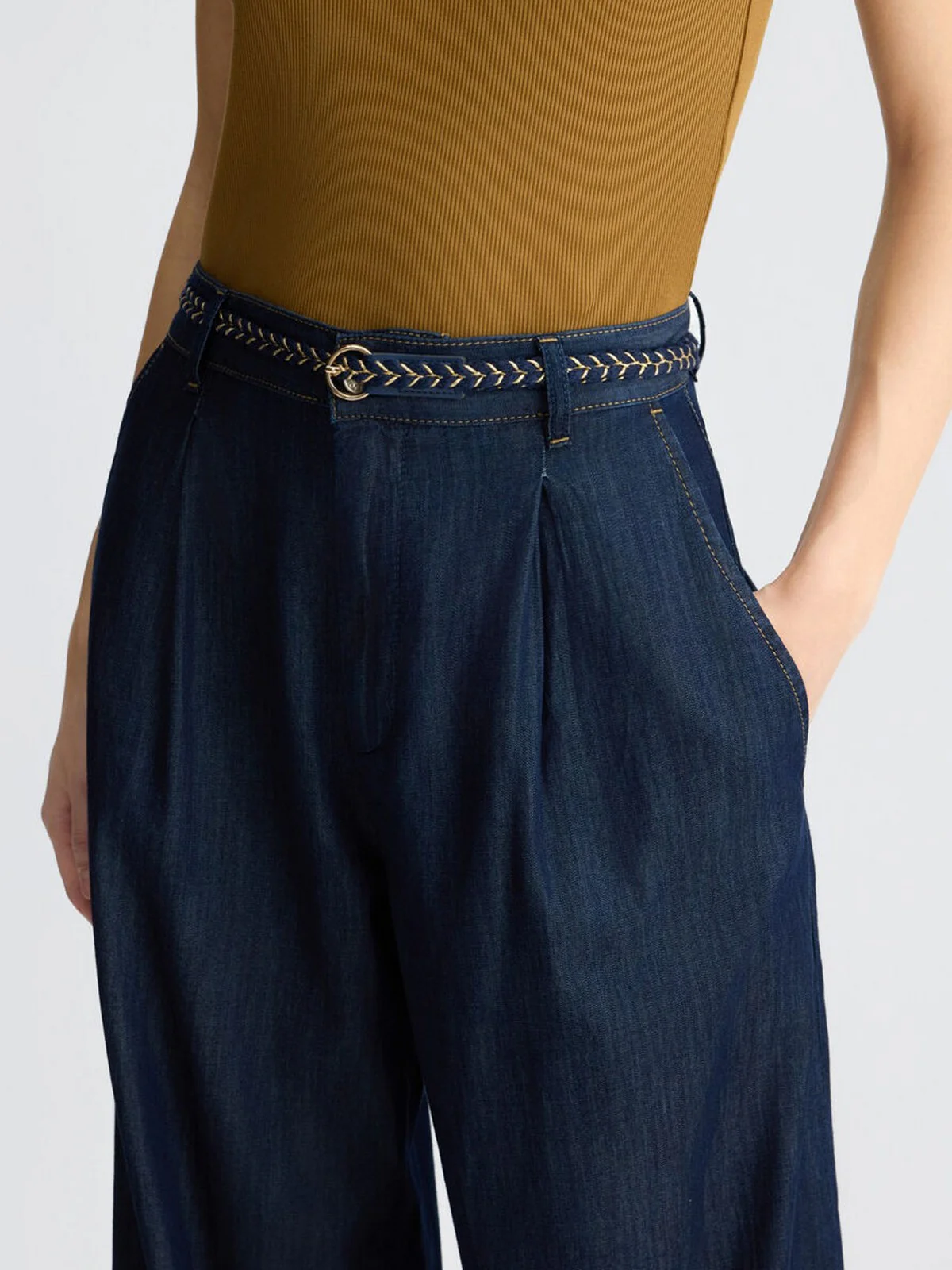 LIU JO BLUE DENIM Pantalone Donna  UA5151D3202 78831 Blu - Image 4