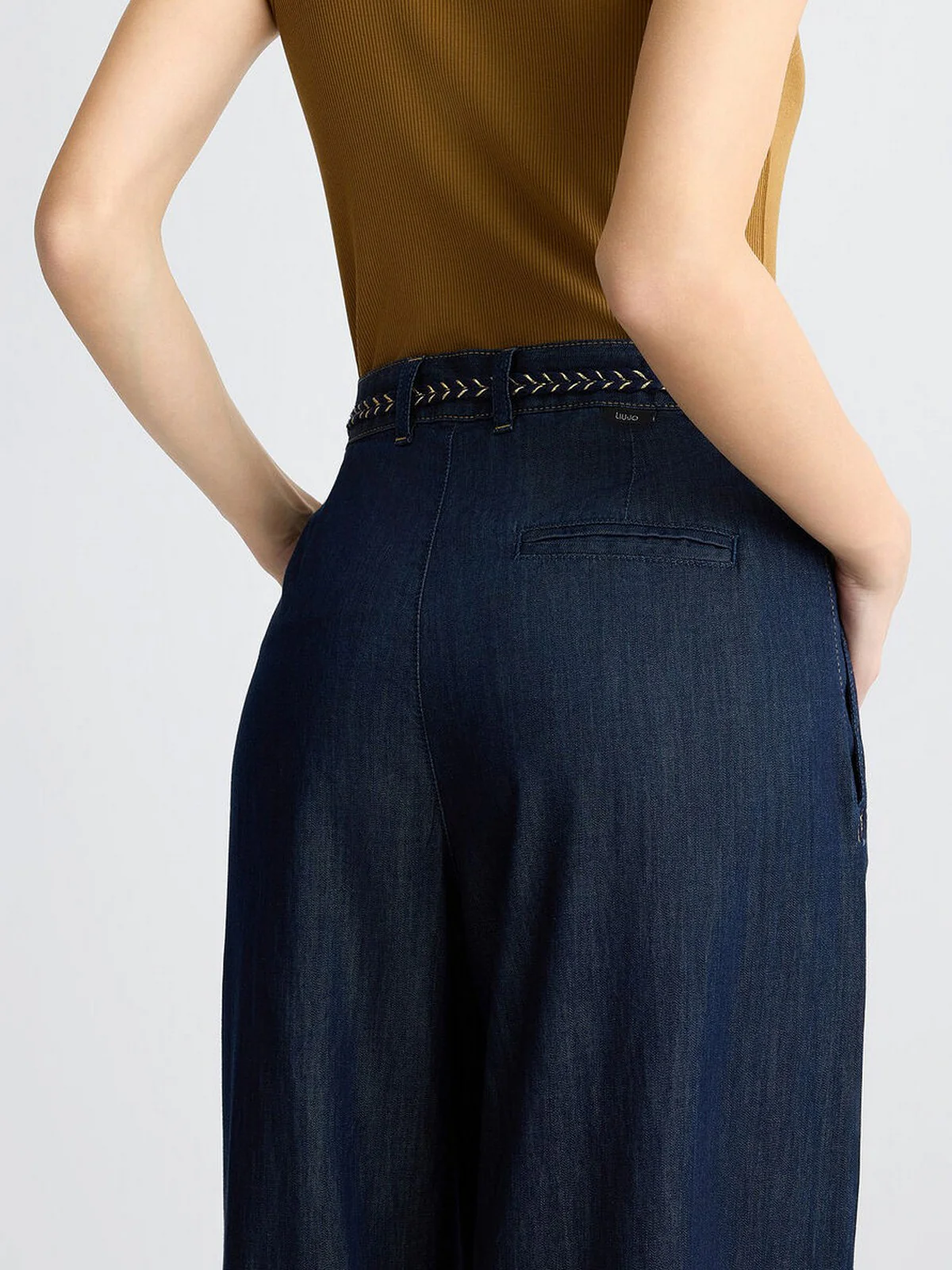 LIU JO BLUE DENIM Pantalone Donna  UA5151D3202 78831 Blu - Image 6