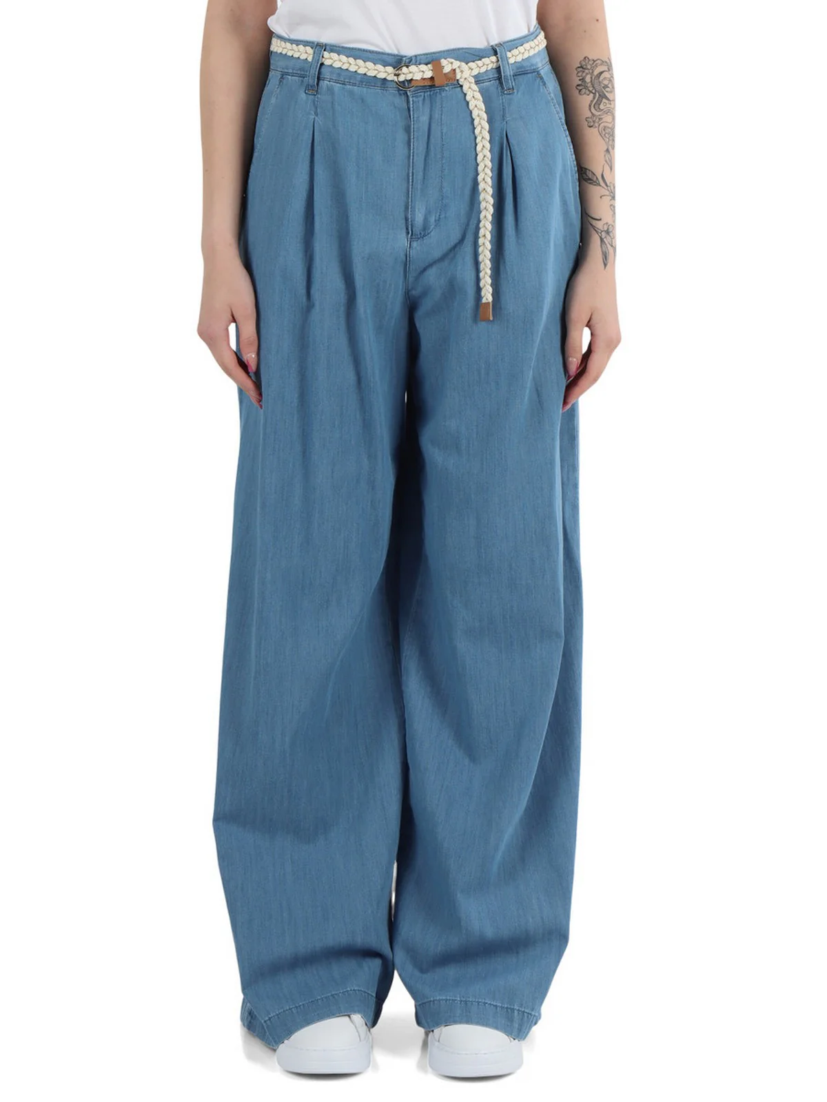 LIU JO BLUE DENIM Pantalone Donna UA5151D3202 78832 Blu - Image 2
