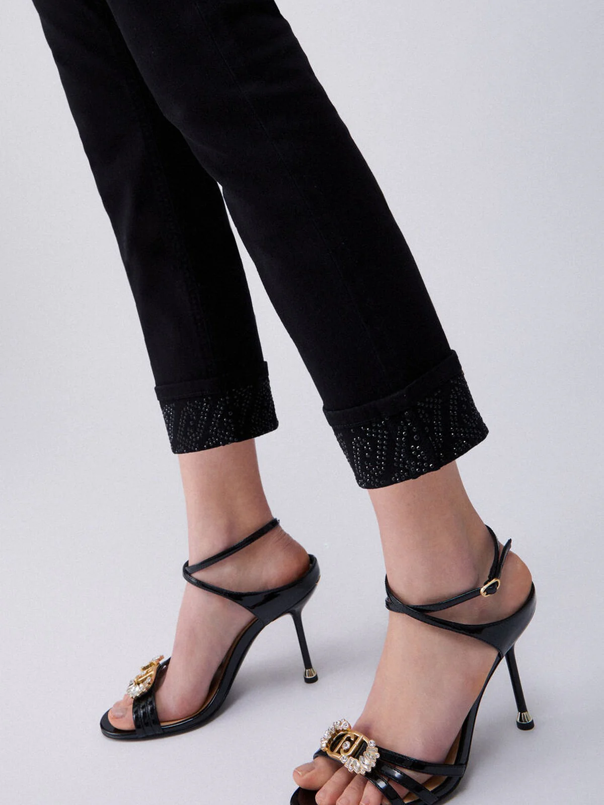 LIU JO BLUE DENIM Pantalone Donna  UA6006T2594 22222 Nero - Image 3
