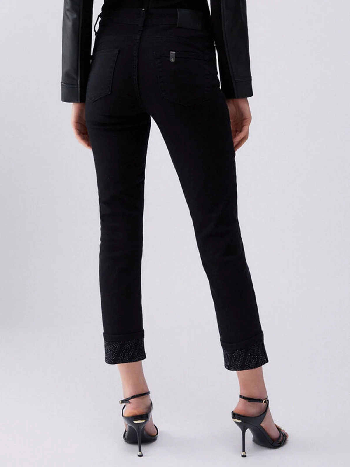 LIU JO BLUE DENIM Pantalone Donna  UA6006T2594 22222 Nero - Image 6