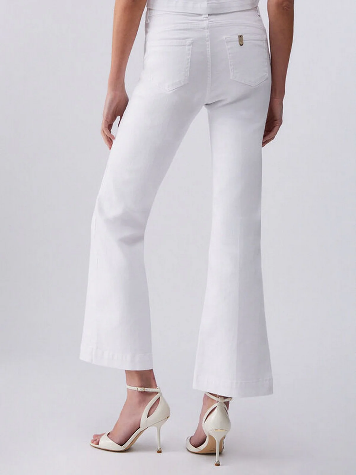 LIU JO BLUE DENIM Pantalone Donna  UA6162T456A 11111 BIANCO OTTICO - Image 7