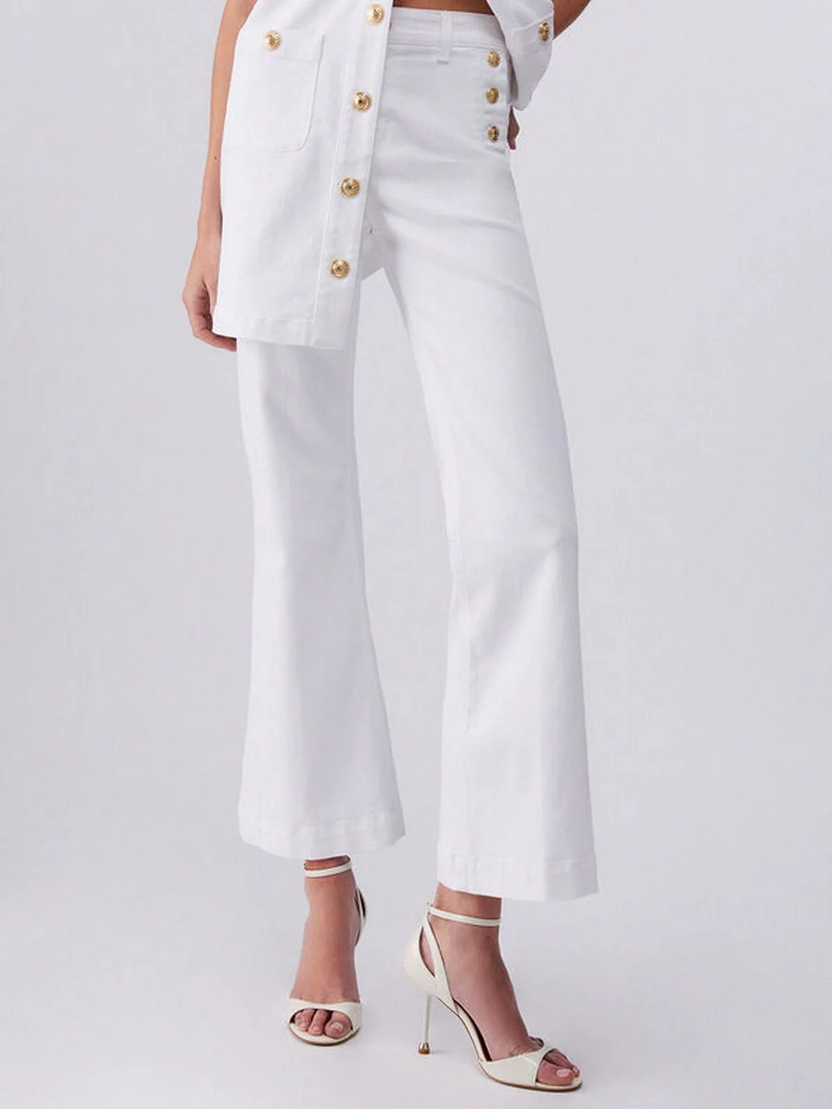 LIU JO BLUE DENIM Pantalone Donna  UA6162T456A 11111 BIANCO OTTICO - Image 8