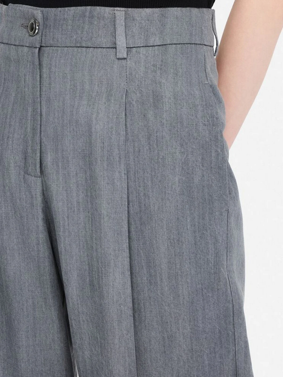 LIU JO BLUE DENIM Pantalone Donna UF5144D0266 87457 Den.Grey tailoring w - Image 4