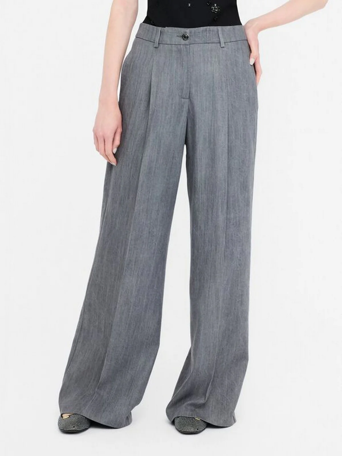 LIU JO BLUE DENIM Pantalone Donna UF5144D0266 87457 Den.Grey tailoring w - Image 7