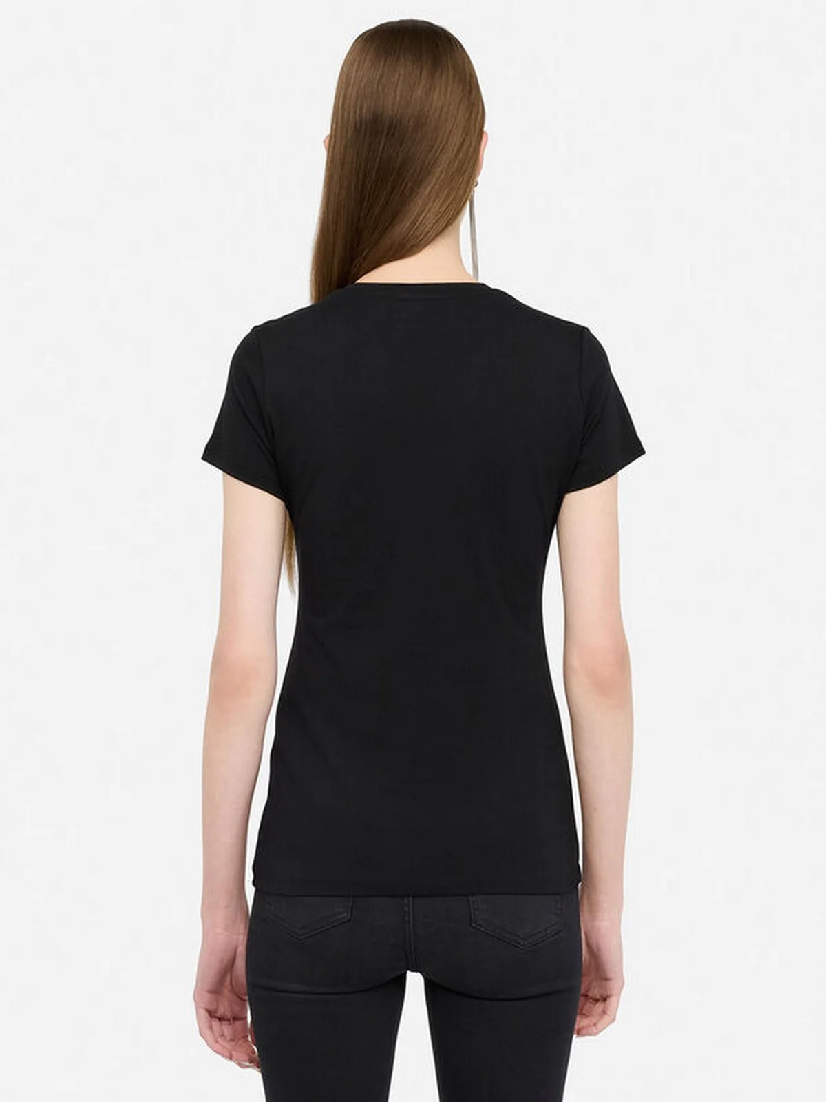 LIU JO BLUE DENIM T-shirt Donna UF5265JS923 M9941 Nero/LiuJo rock - Image 3