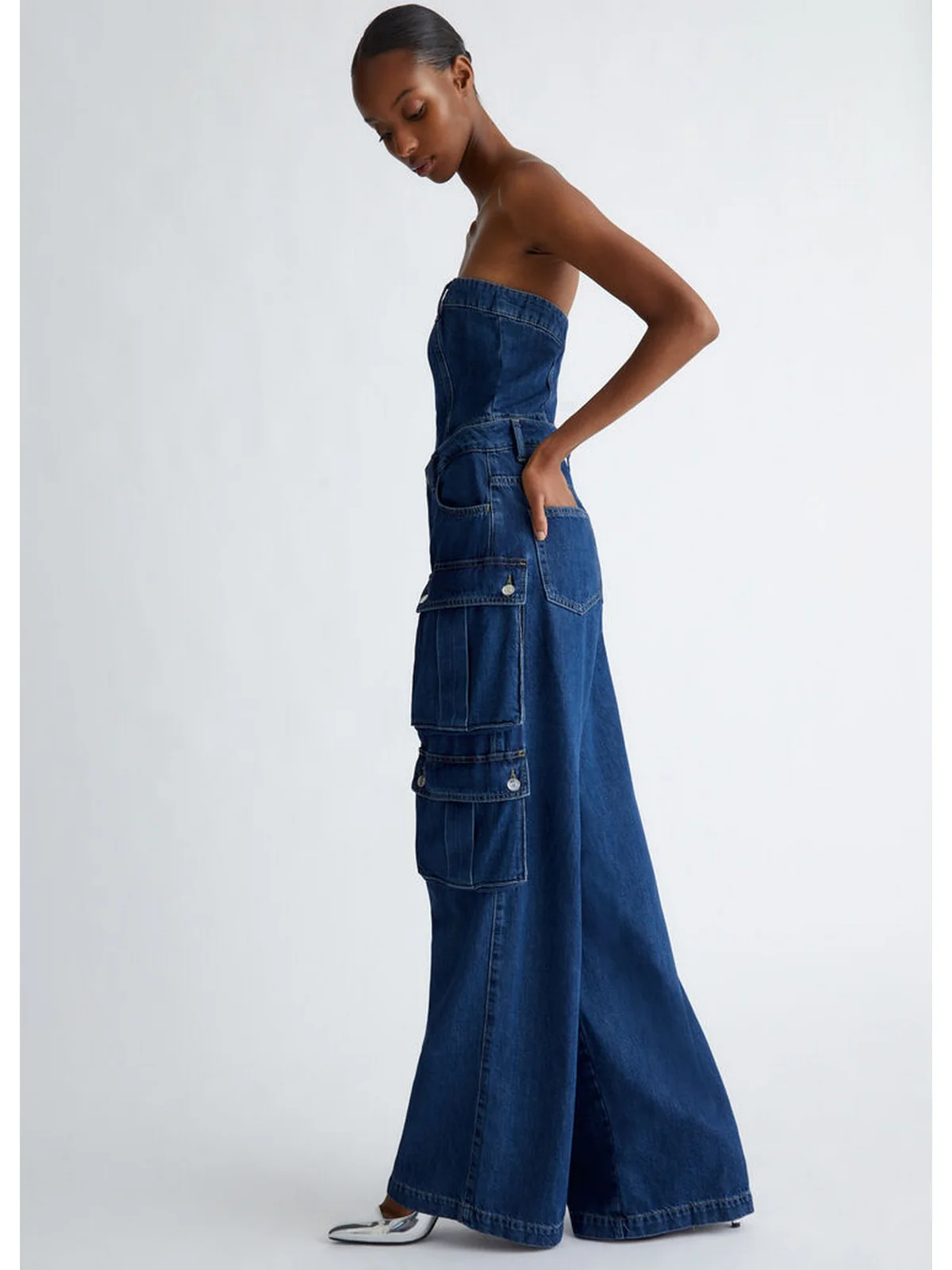 LIU JO BLUE DENIM Tuta Donna  UF4163DS059 78774 Blu - Image 2