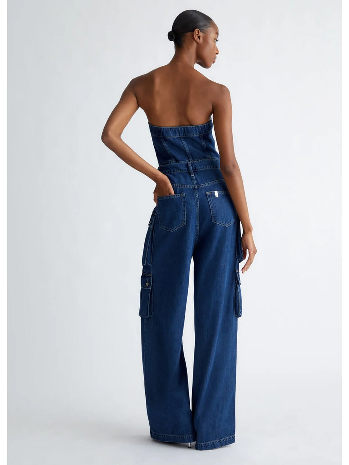 LIU JO BLUE DENIM Tuta Donna  UF4163DS059 78774 Blu - Image 4