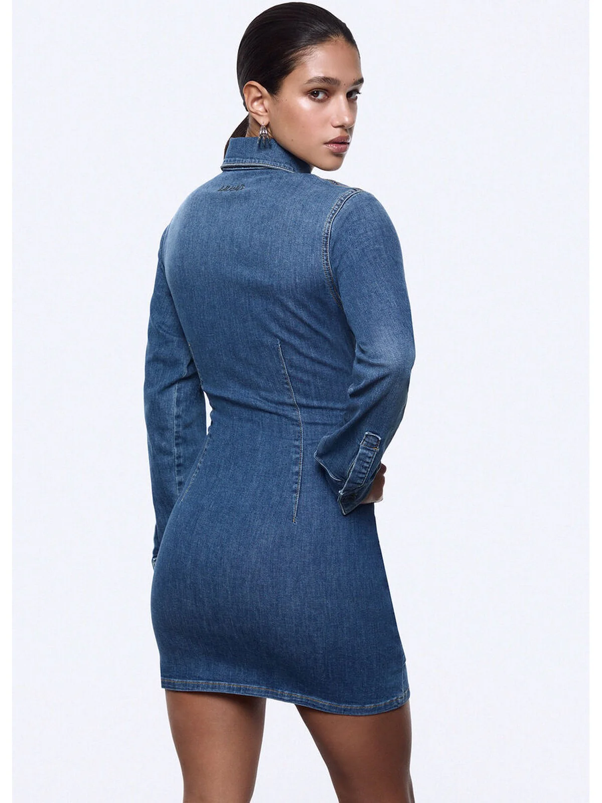 LIU JO feat. ELODIE Abito Donna  UA6508D0399 79157 Den.md.Blue intrecci - Image 4