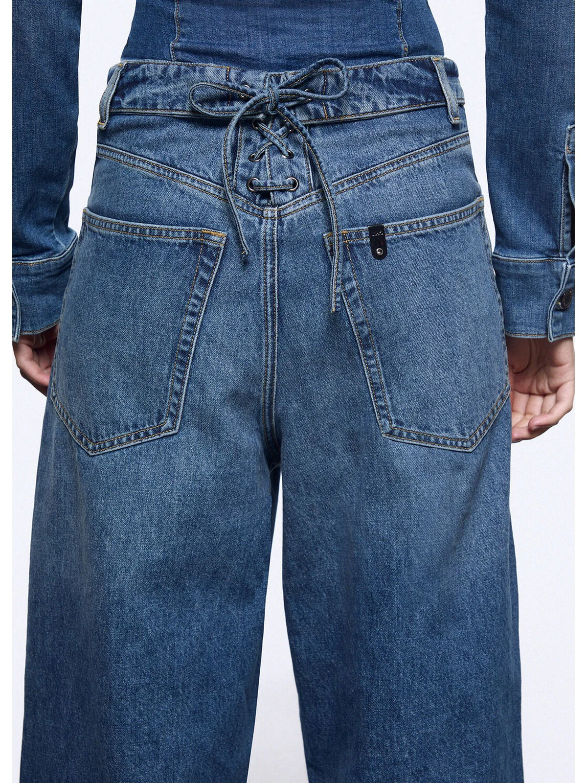 LIU JO feat. ELODIE Jeans Donna  UA6510D0400 79157 Den.md.Blue intrecci - Image 2
