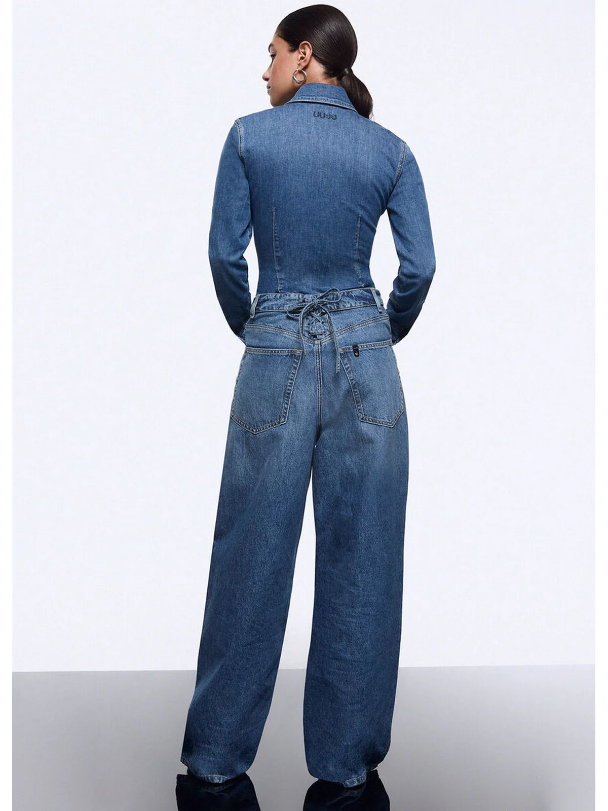 LIU JO feat. ELODIE Jeans Donna  UA6510D0400 79157 Den.md.Blue intrecci - Image 3
