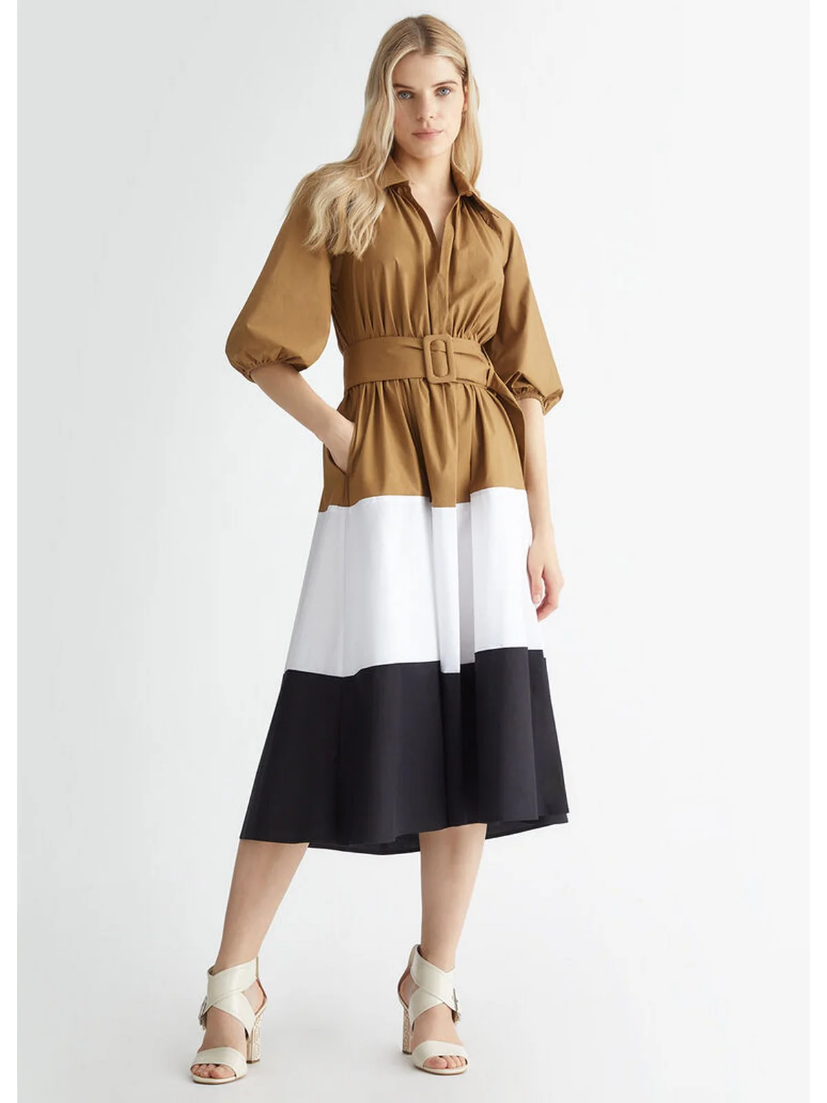 LIU JO FRESH Abito Donna  8A4011T8821 M9109 Beige - Image 2