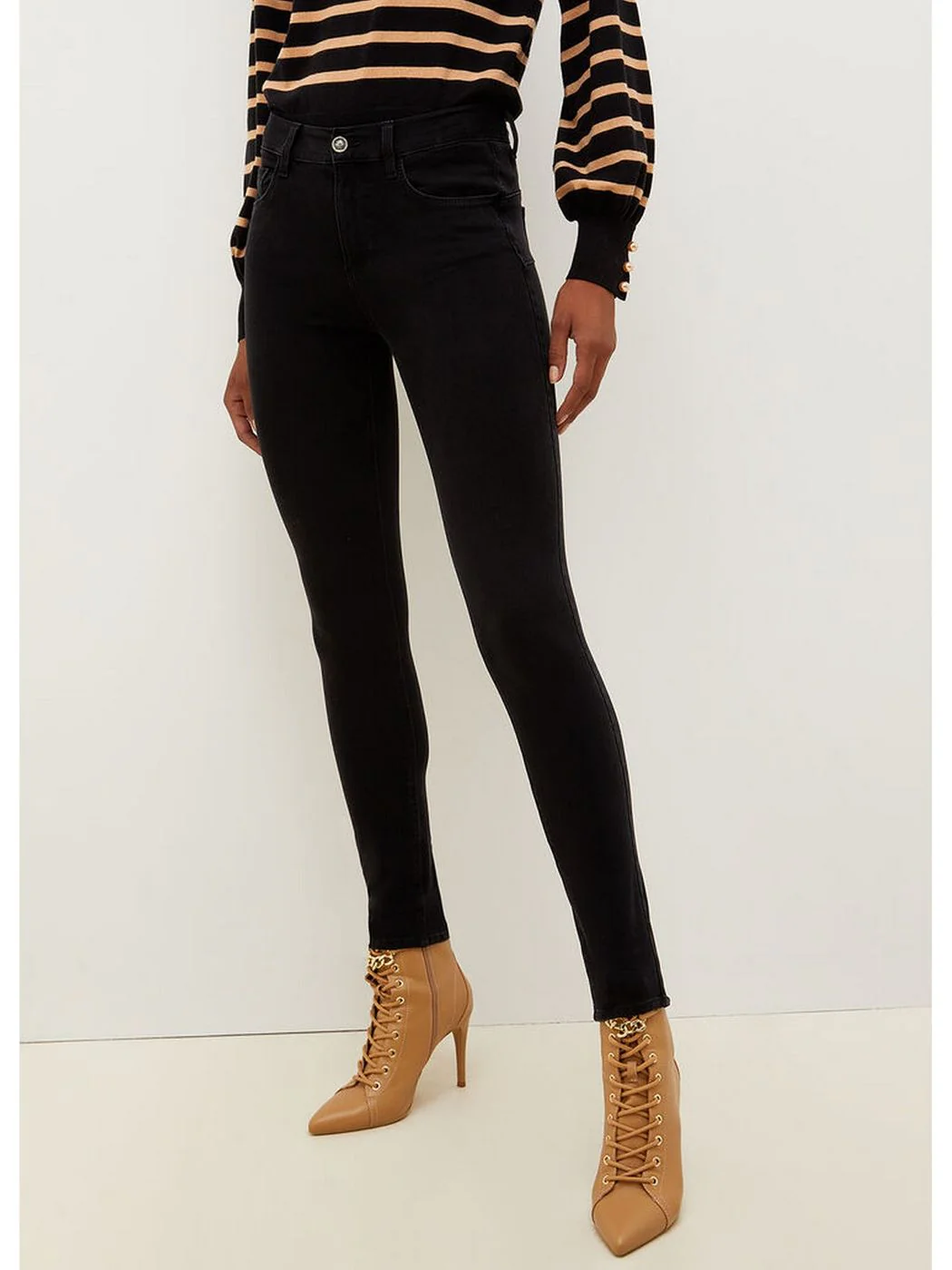 LIU JO BLUE DENIM Jeans Donna  UXX037D4199 87174 Nero - Image 9