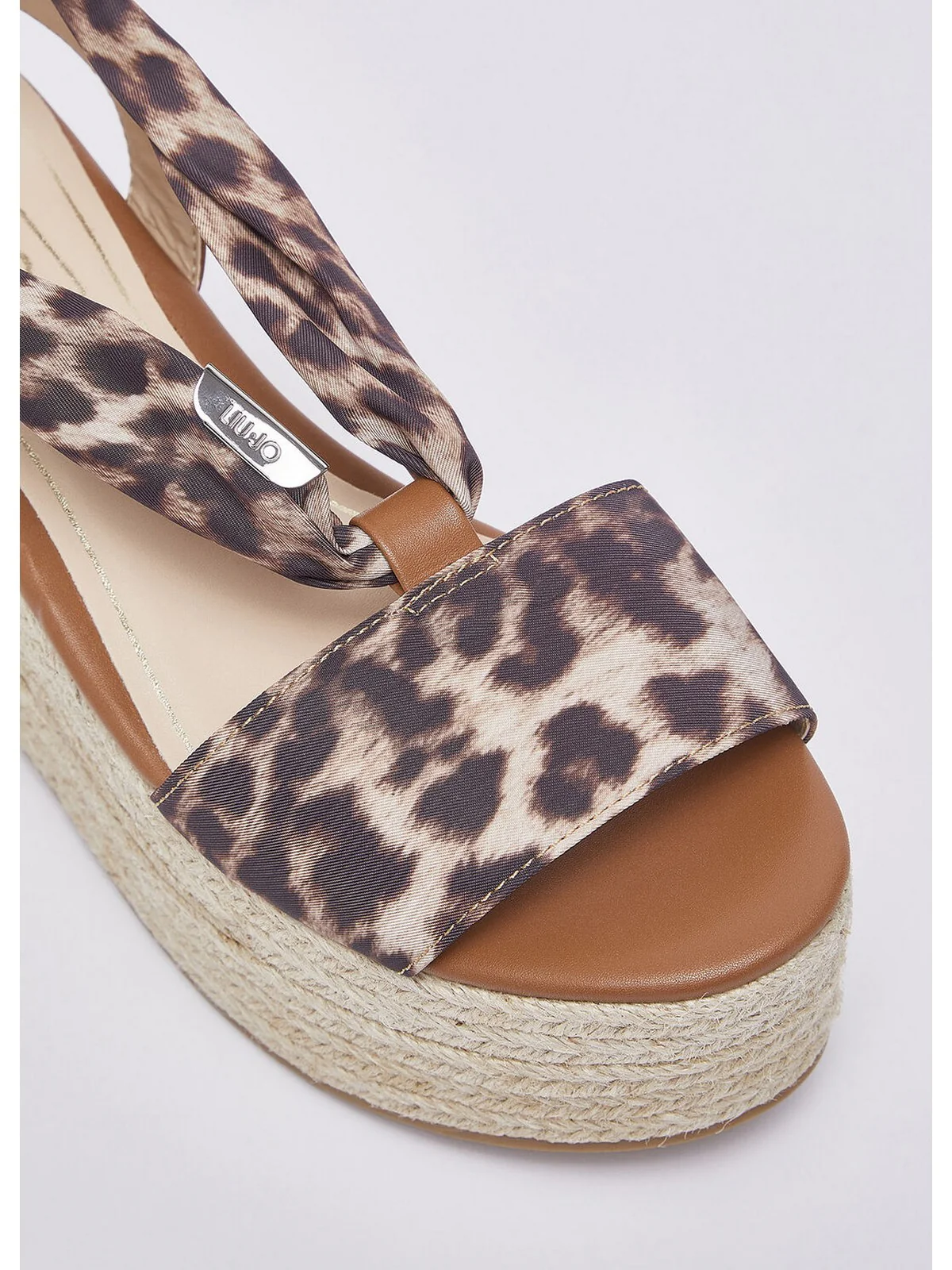 LIU JO Sandalo Donna BALI SA6087TX133 S4057 LEOPARD/SADDLE - Image 5