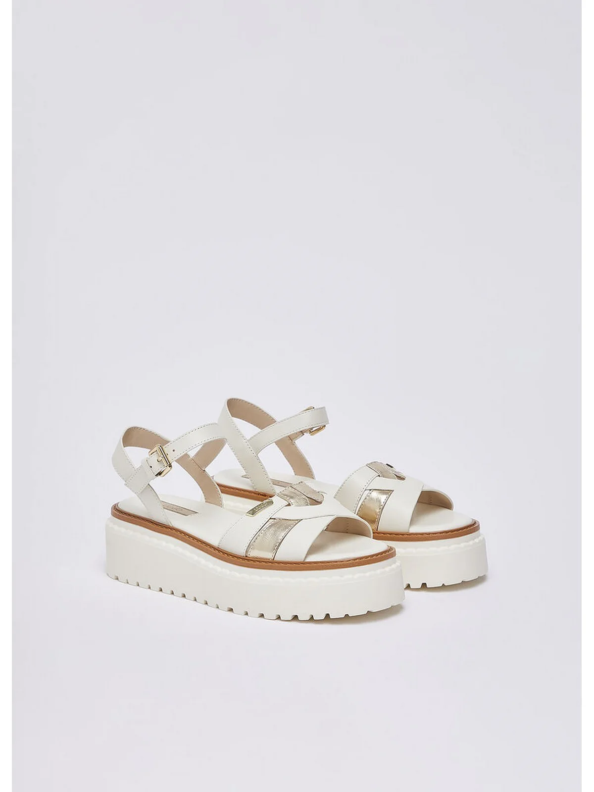 LIU JO Sandalo Donna Bessie SA6159PX026 S1874 MILK/LIGHT GOLD - Image 2