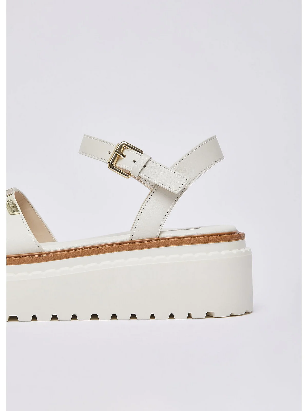 LIU JO Sandalo Donna Bessie SA6159PX026 S1874 MILK/LIGHT GOLD - Image 5