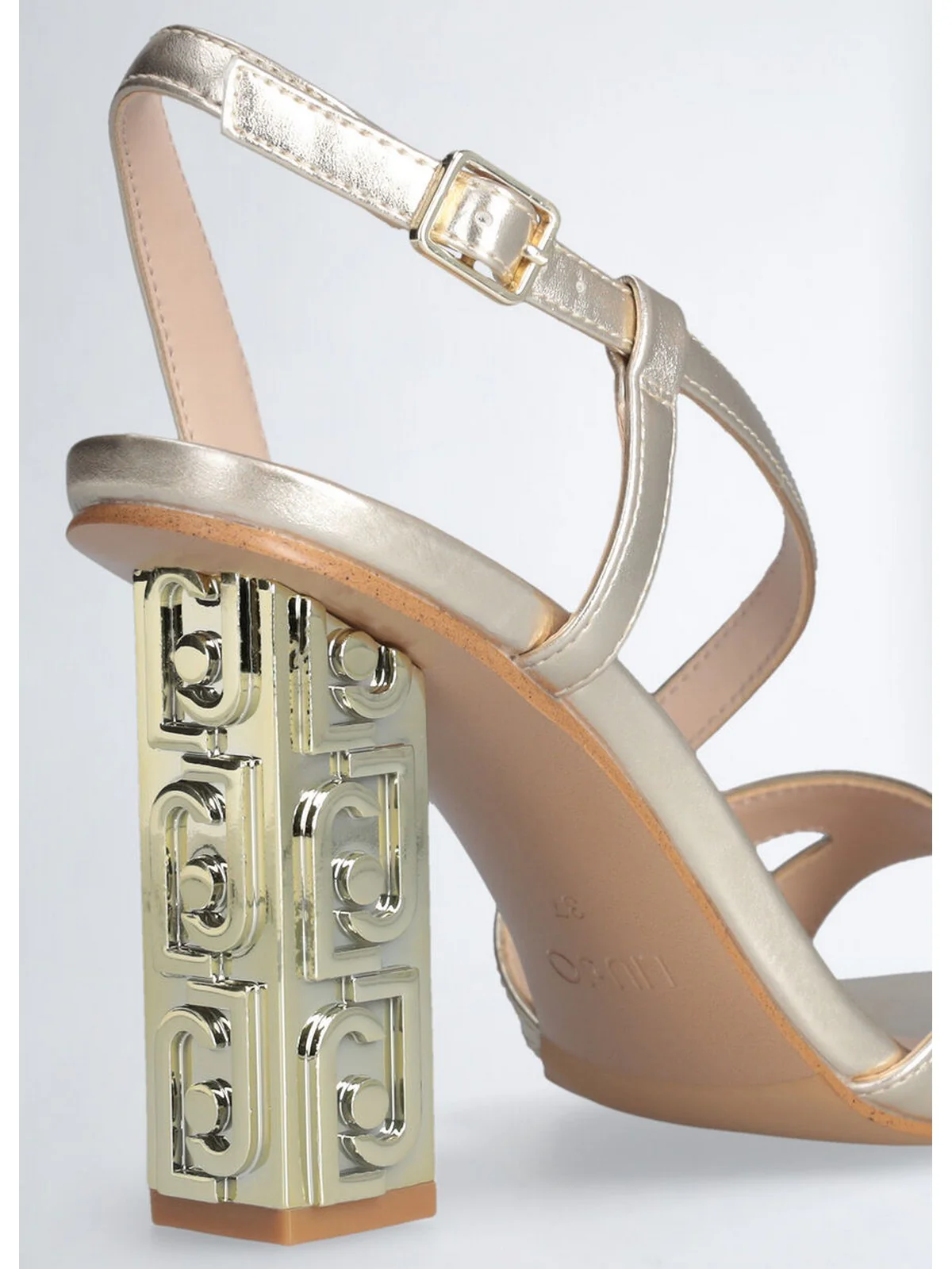 LIU JO Sandalo Donna SERENA 27 SA5135EX029 04178 METALLIC LIGHT GOLD - Image 2