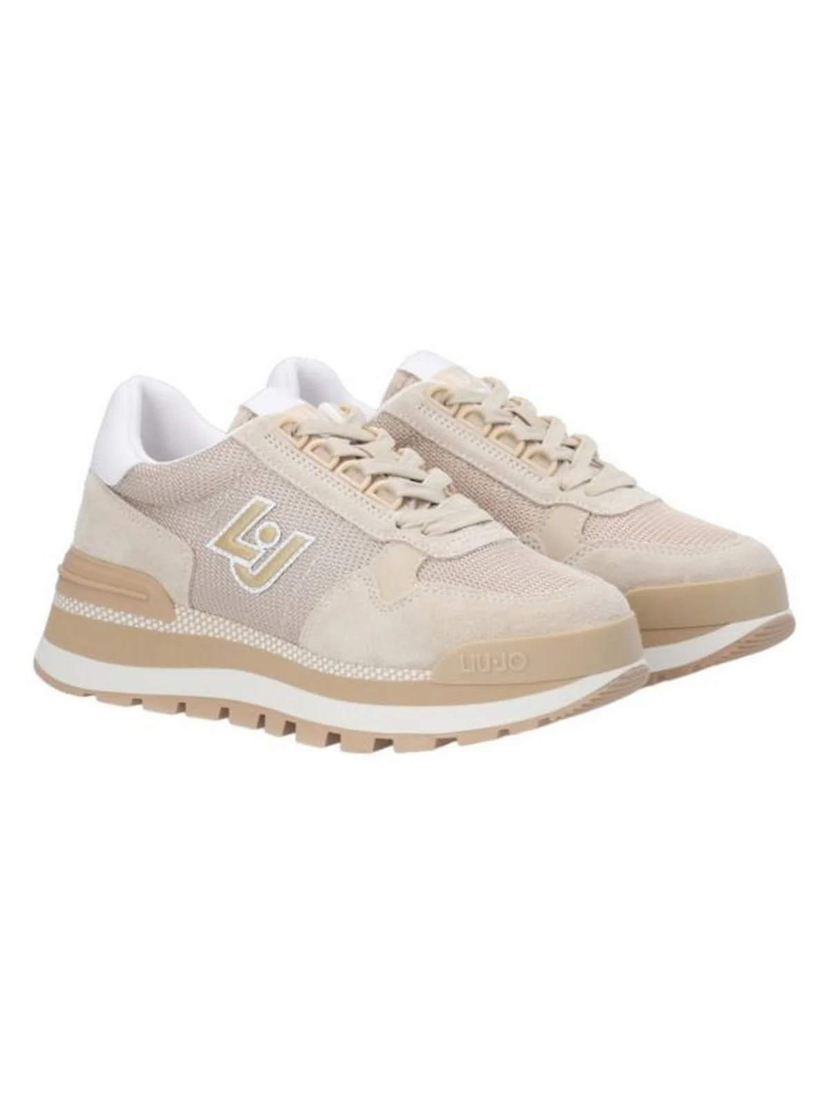 LIU JO Sneaker Donna AMAZING 16 BA3119PX027 01127 Beige - Image 3