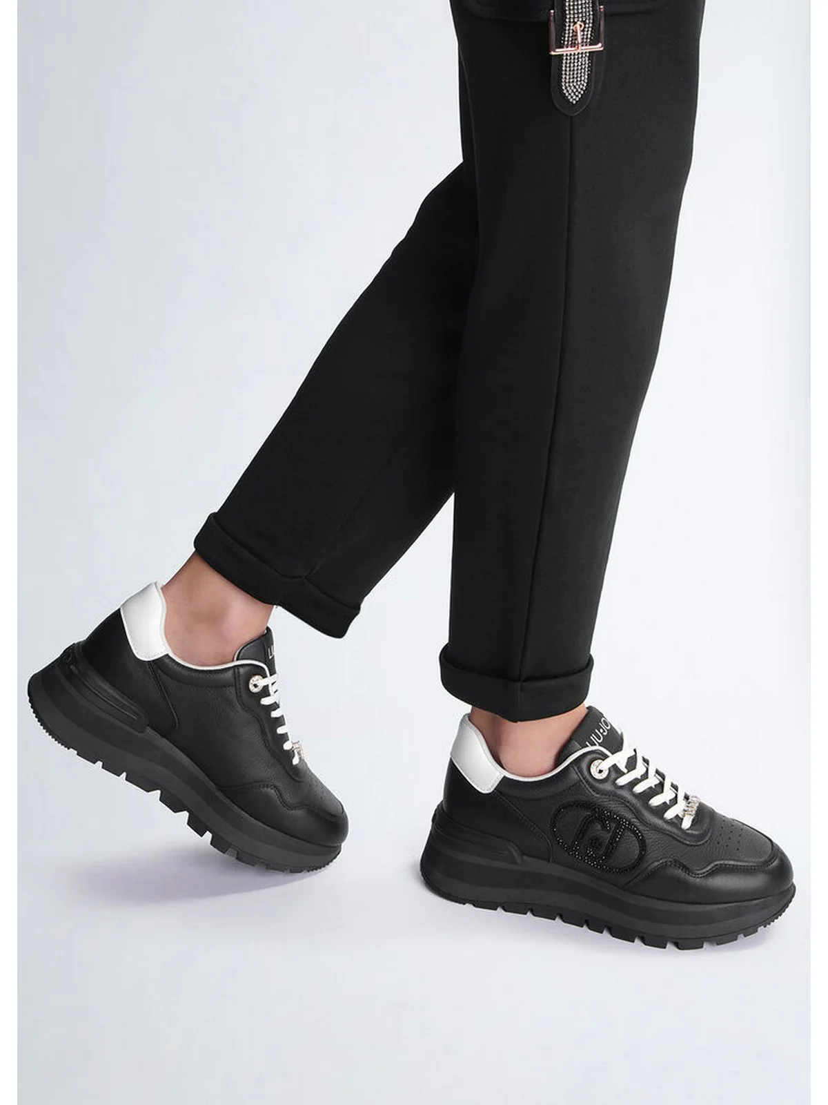 LIU JO Sneaker Donna AMAZING 20 BF4057PX331 22222 Nero - Image 8