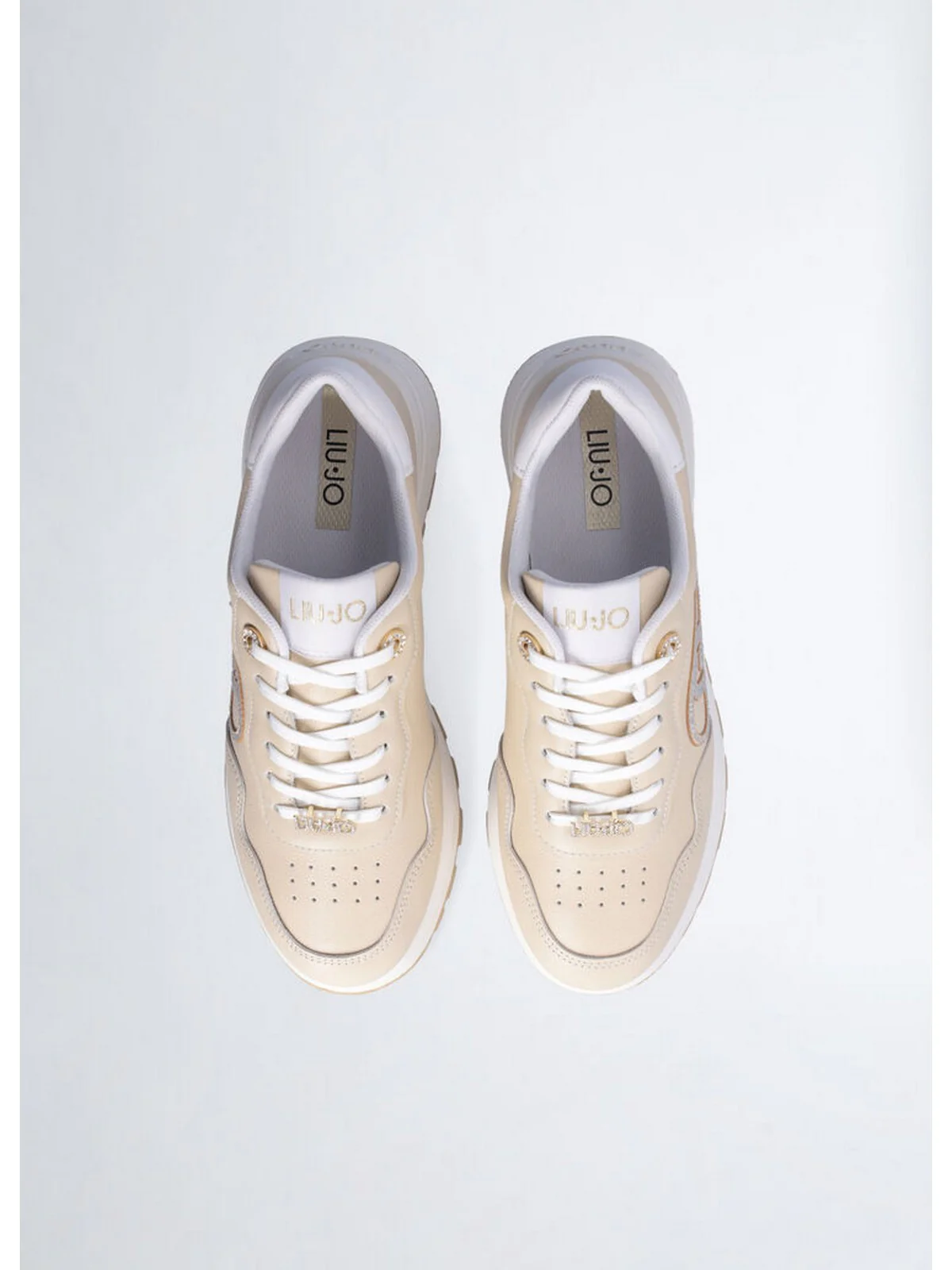 LIU JO Sneaker Donna AMAZING 20 BF4057PX331 S1858 Beige - Image 6