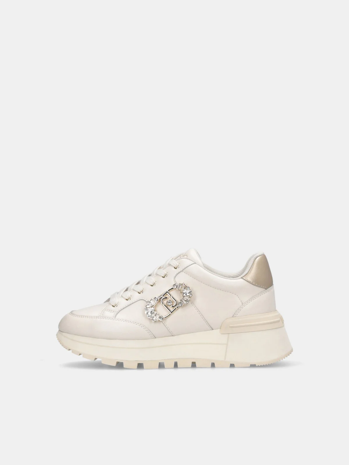 LIU JO Sneaker Donna AMAZING 41 BF5043PX026 S1874 METALLI MILK/LIGHT GOLD - Image 3
