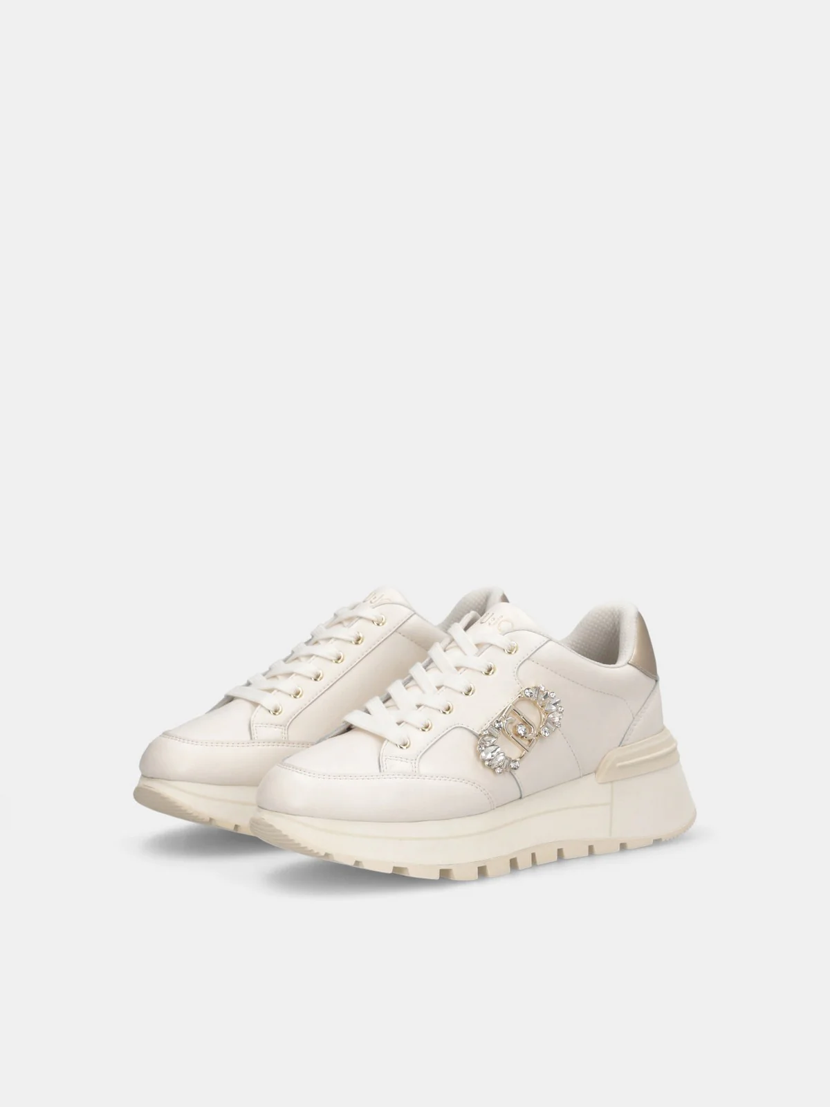LIU JO Sneaker Donna AMAZING 41 BF5043PX026 S1874 METALLI MILK/LIGHT GOLD - Image 6