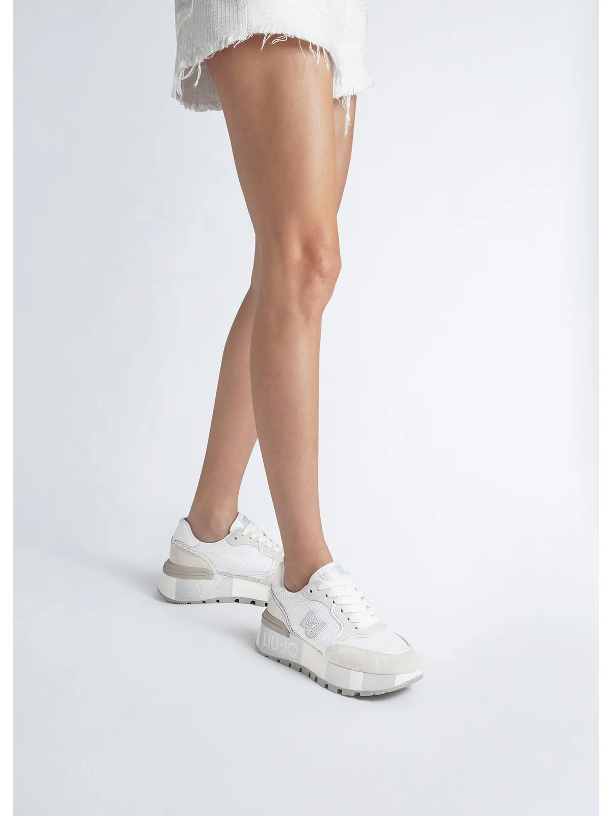 LIU JO Sneaker Donna  BA4005PX303 01111 Beige - Image 6