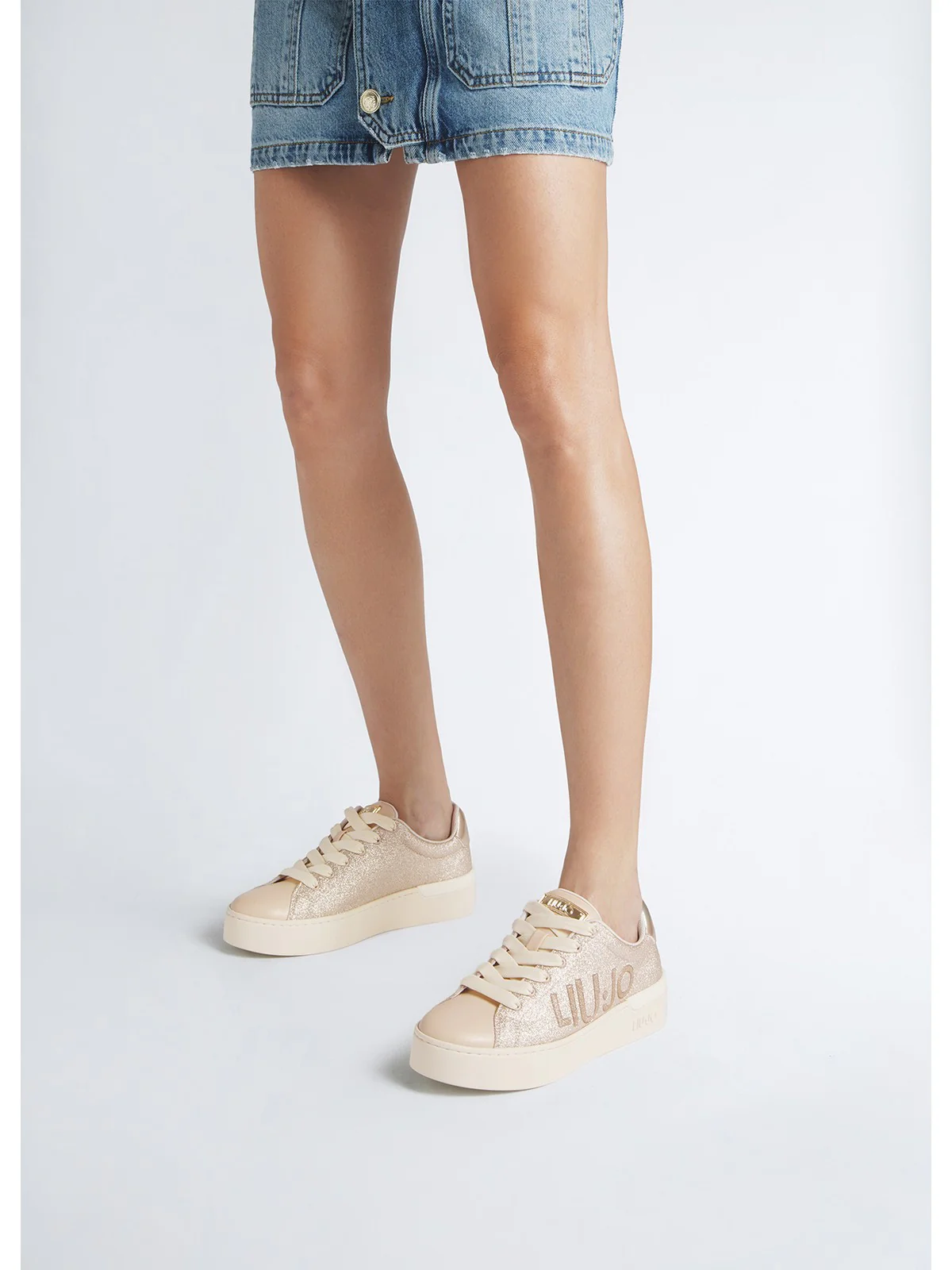LIU JO Sneaker Donna  BA4035TX069 51315 Beige - Image 6