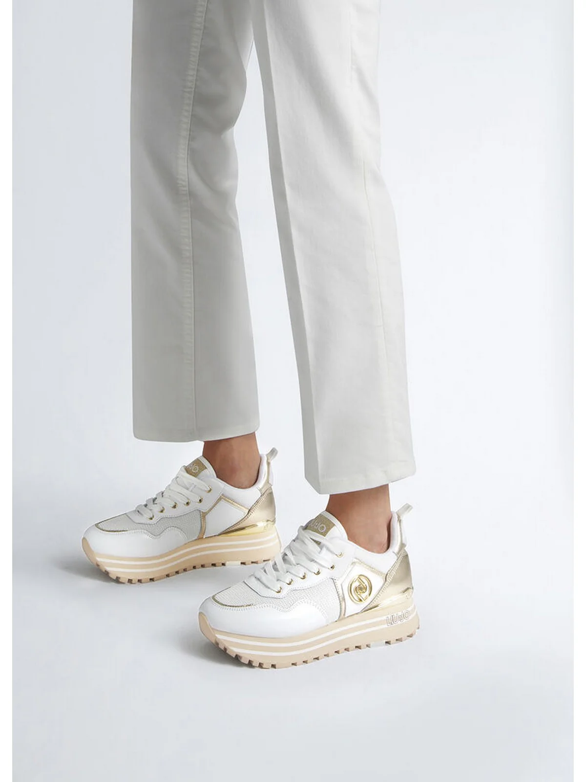 LIU JO Sneaker Donna  BA4053PX030 01111 Bianco - Image 6