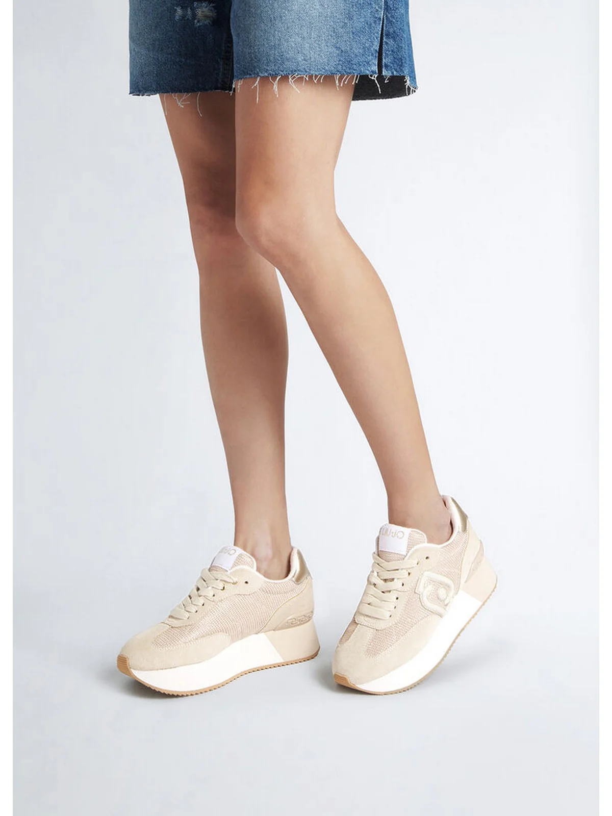 LIU JO Sneaker Donna  BA4081PX031 S1803 Beige - Image 6