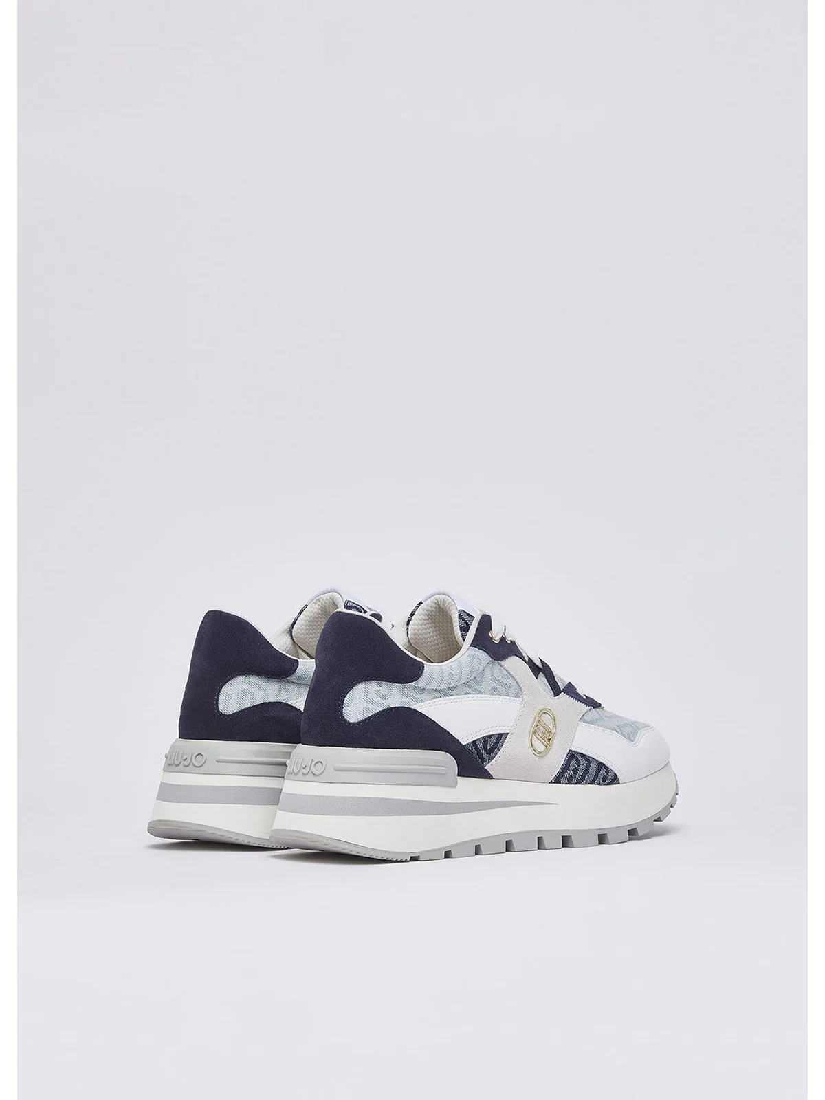 LIU JO Sneaker Donna  BA6035PX827 S3361 DENIM/WHITE - Image 3