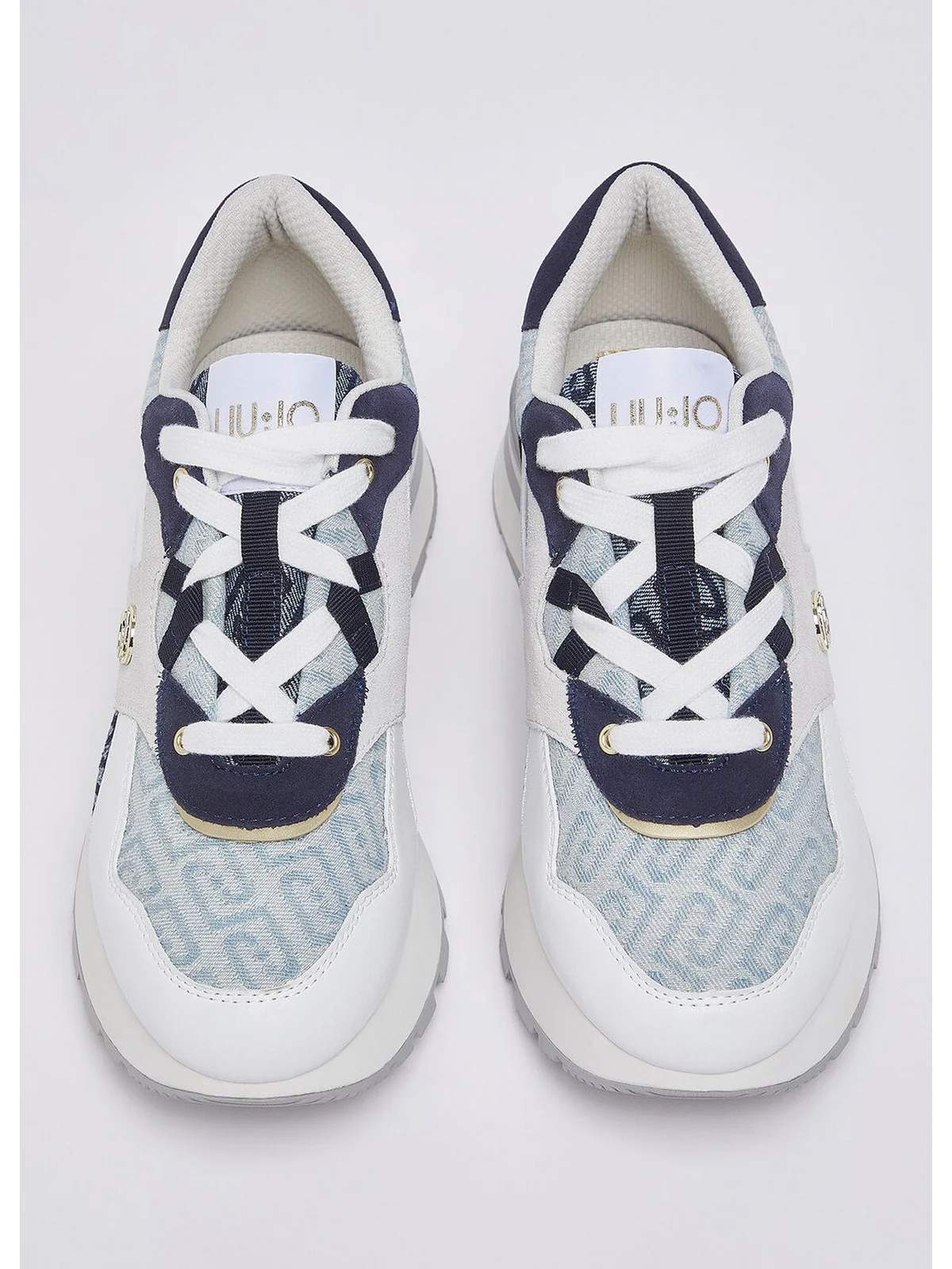 LIU JO Sneaker Donna  BA6035PX827 S3361 DENIM/WHITE - Image 4