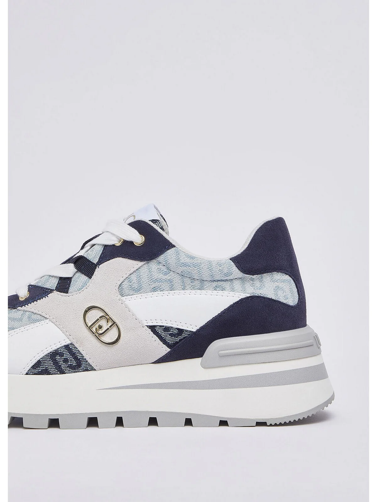 LIU JO Sneaker Donna  BA6035PX827 S3361 DENIM/WHITE - Image 6