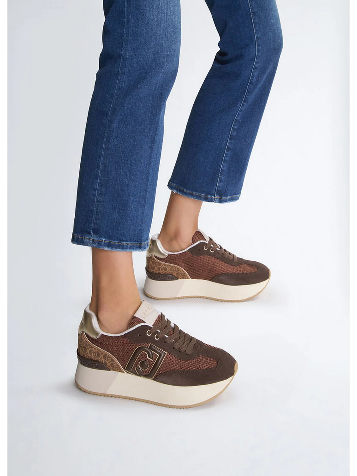 LIU JO Sneaker Donna DREAMY 02 BF4037PX525 S3414 Marrone - Image 7