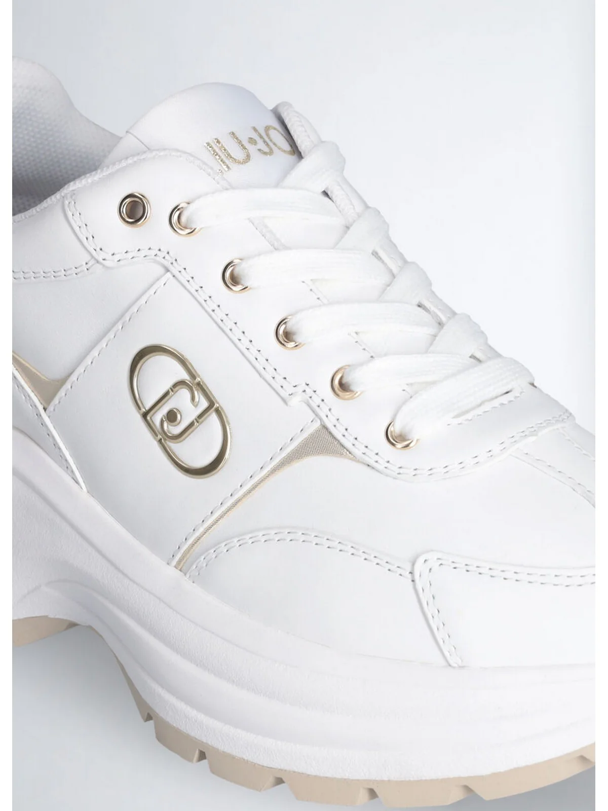 LIU JO Sneaker Donna EVA 02 BA5065P0102 01111 CALF WHITE - Image 3