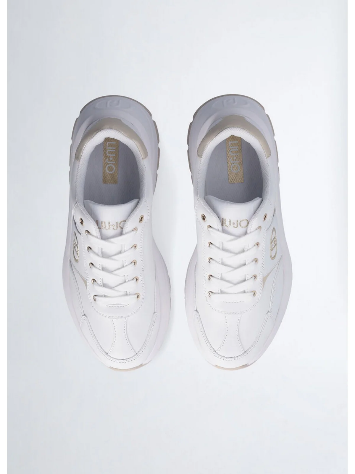 LIU JO Sneaker Donna EVA 02 BA5065P0102 01111 CALF WHITE - Image 4