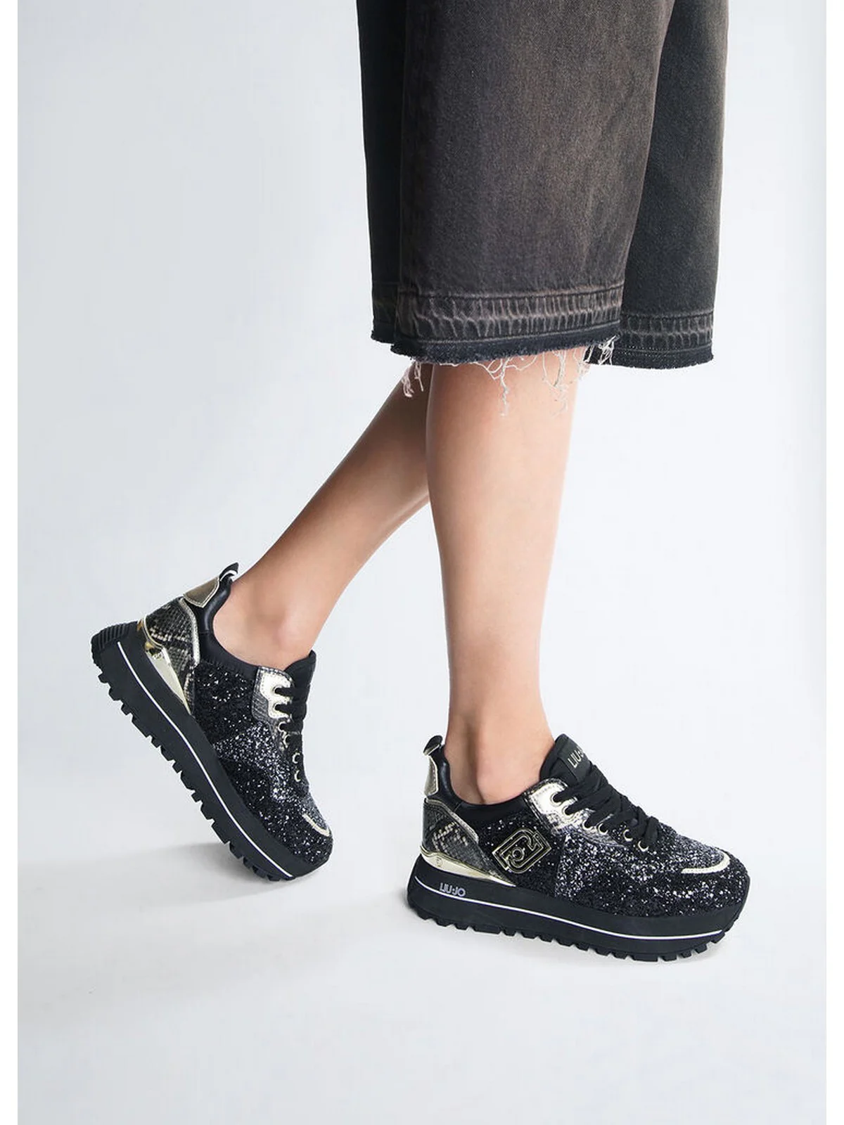 LIU JO Sneaker Donna LIU JO MAXI WONDER 01 BF4001TX007 22222 Nero - Image 8