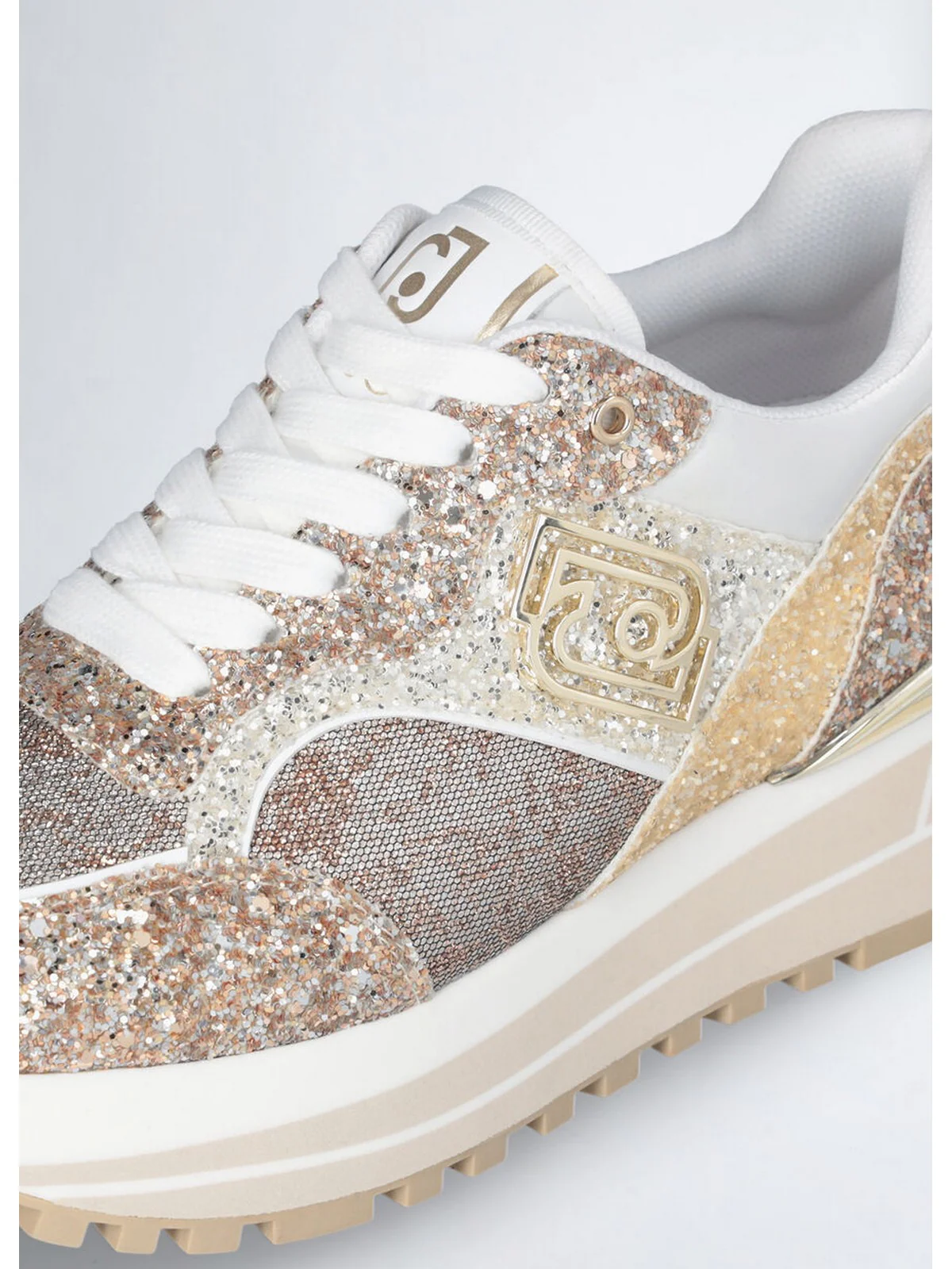 LIU JO Sneaker Donna LIU JO MAXI WONDER 73 BA5015TX007 00529 GLITTER GOLD - Image 3